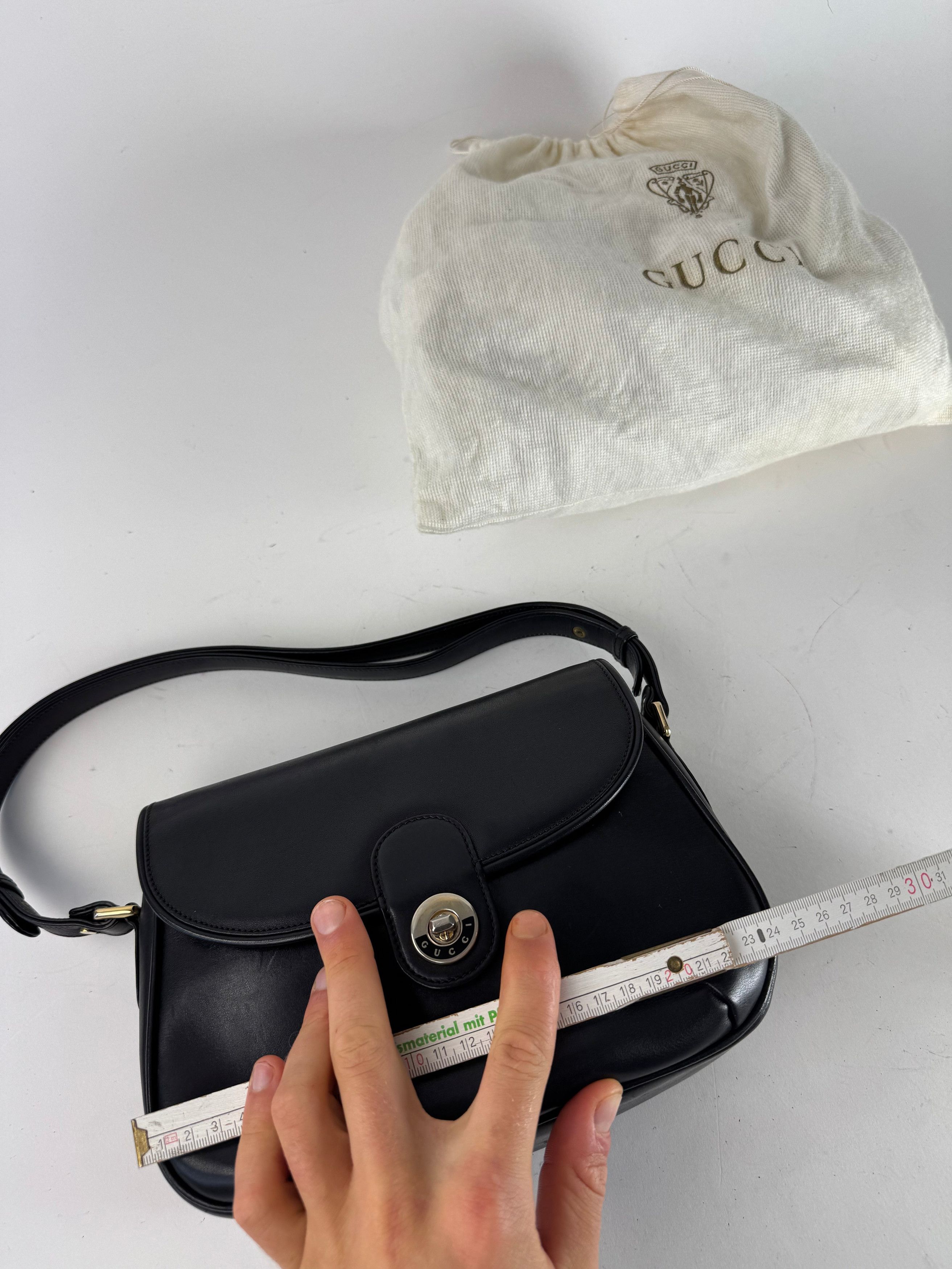 Gucci Vintage 2 Way Leather bag black Size ONE SIZE - 16 Thumbnail