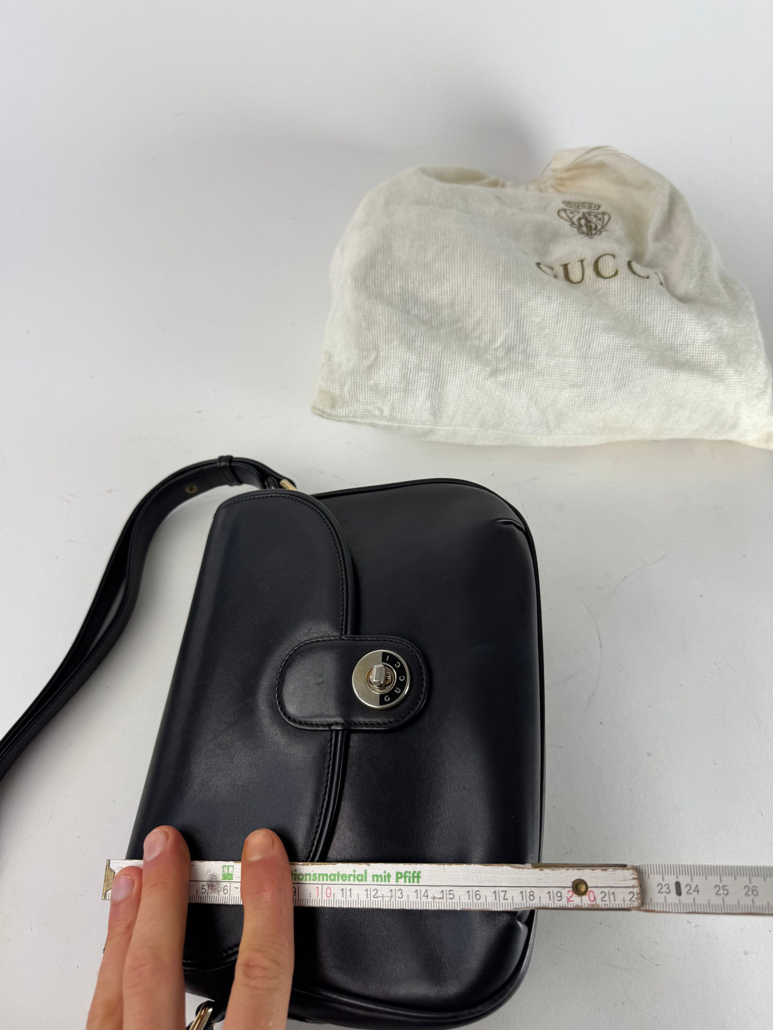 Gucci Vintage 2 Way Leather bag black Size ONE SIZE - 17 Thumbnail