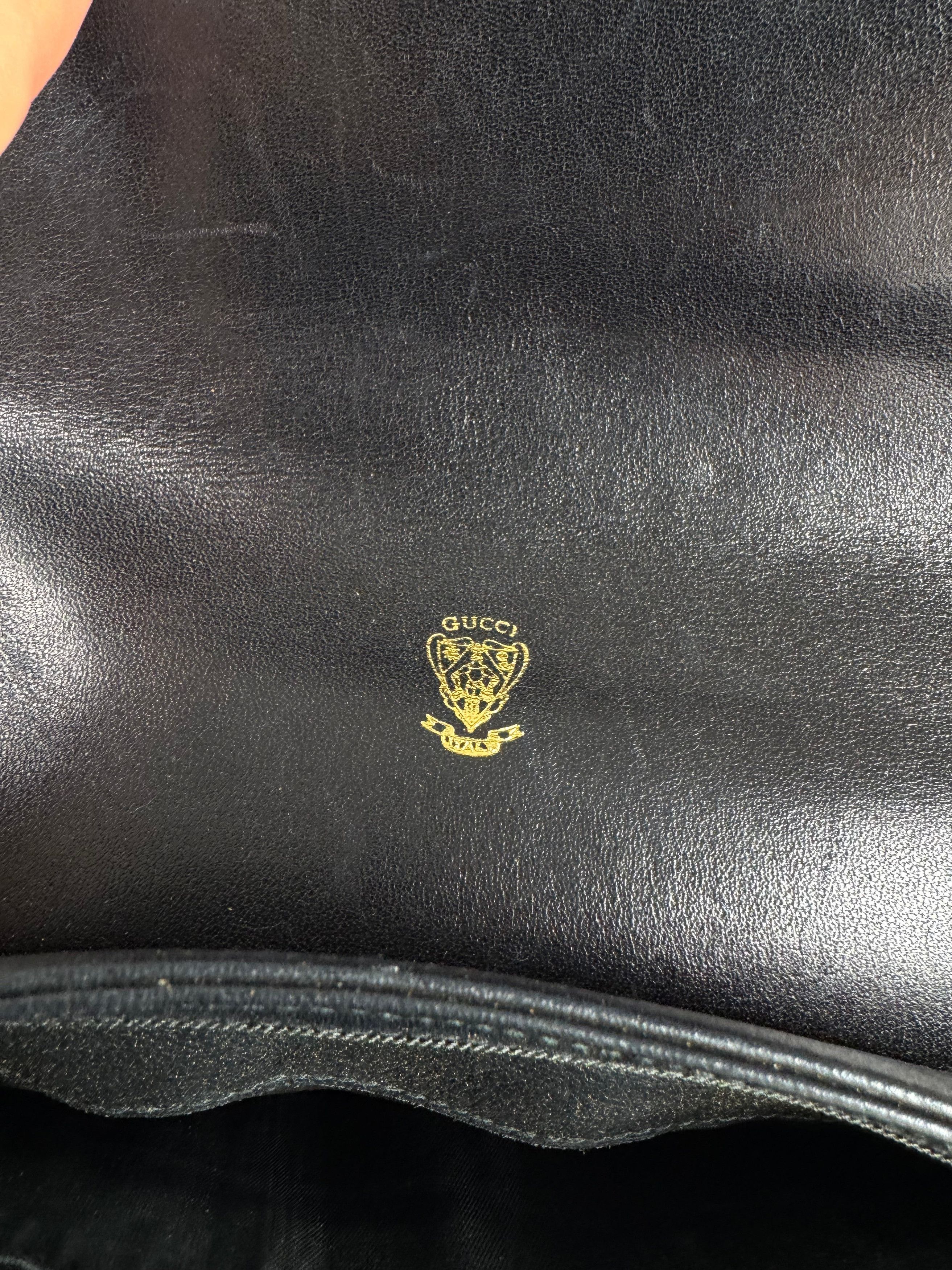 Gucci Vintage 2 Way Leather bag black Size ONE SIZE - 7 Thumbnail