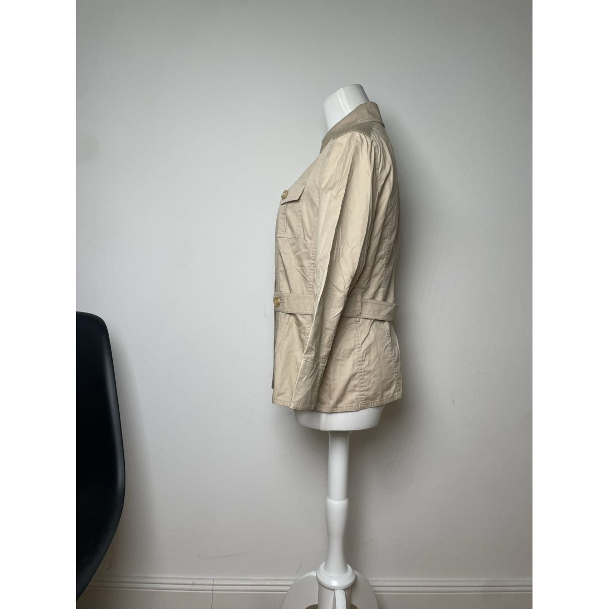 Burberry Kensington Beige Cotton Trench Coat Size L / US 10 / IT 46 - 2 Thumbnail