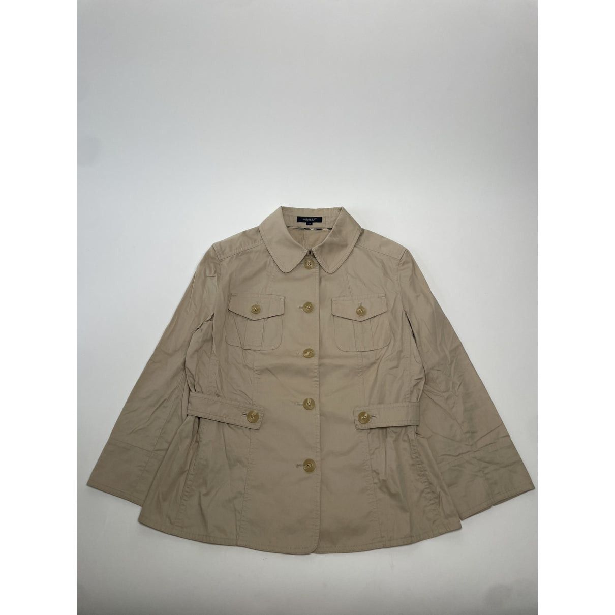 Burberry Kensington Beige Cotton Trench Coat Size L / US 10 / IT 46 - 4 Thumbnail