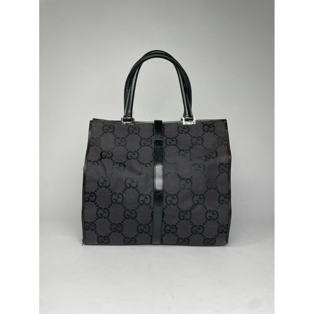 Gucci Jackie Vintage Black Leather Handbag Size ONE SIZE - 5 Thumbnail