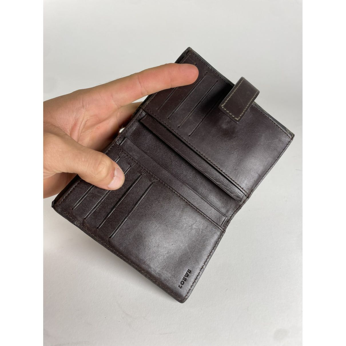 Loewe Puzzle Navy Leather Wallet Size ONE SIZE - 4 Thumbnail