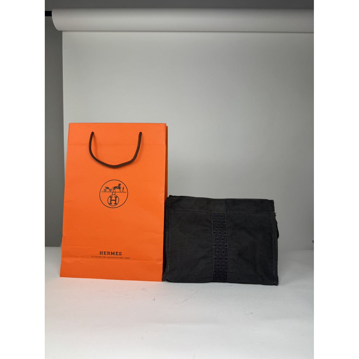 Other Hermès Black Polyester Clutch Bag Size ONE SIZE - 2 Thumbnail