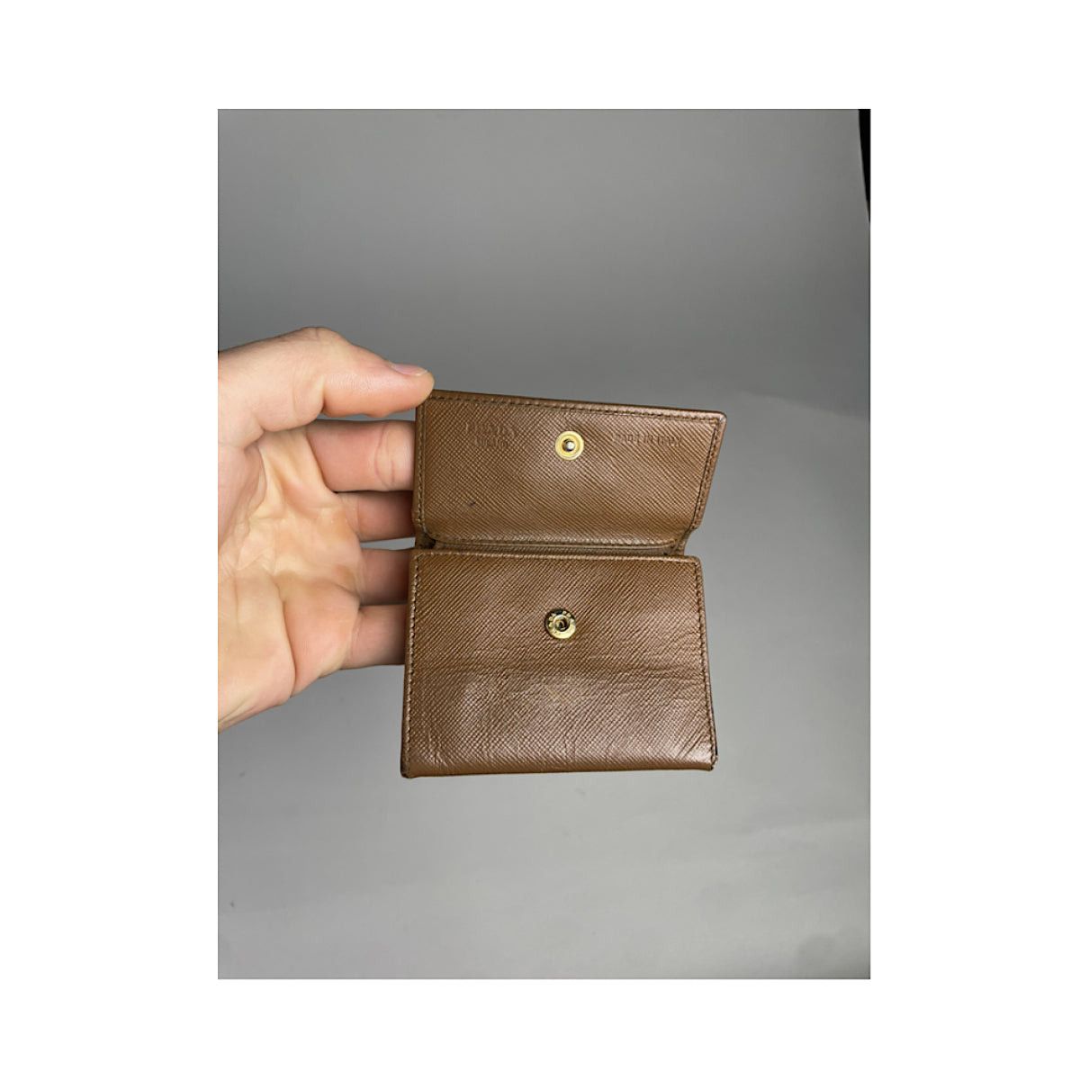 Prada Brown Leather Purse Size ONE SIZE - 5 Thumbnail