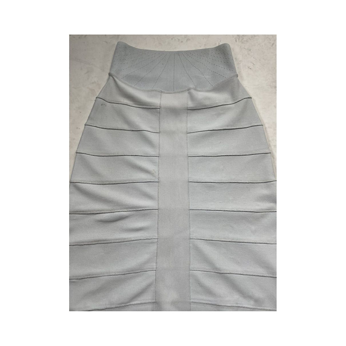 Givenchy White Cotton - Elasthane Skirt Size 30" / US 8 / IT 44 - 5 Thumbnail