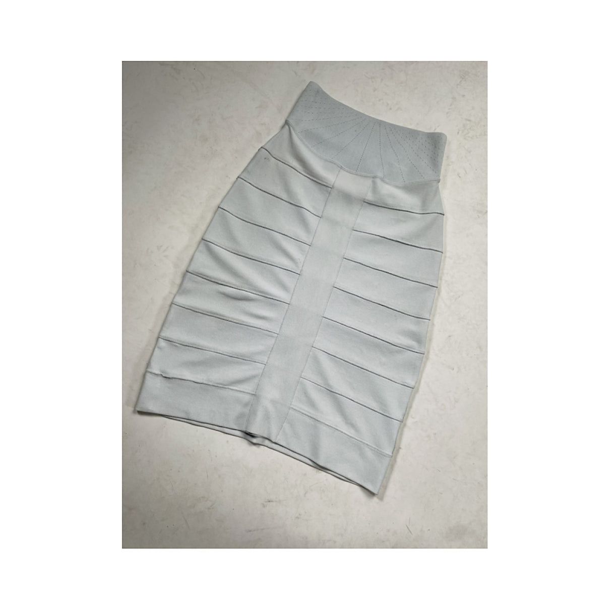 Givenchy White Cotton - Elasthane Skirt Size 30" / US 8 / IT 44 - 3 Thumbnail