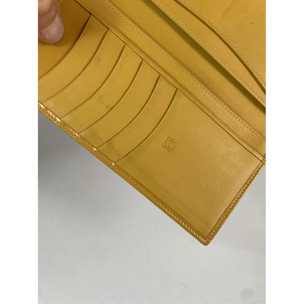 Loewe Puzzle Yellow Leather Wallet Size ONE SIZE - 5 Thumbnail