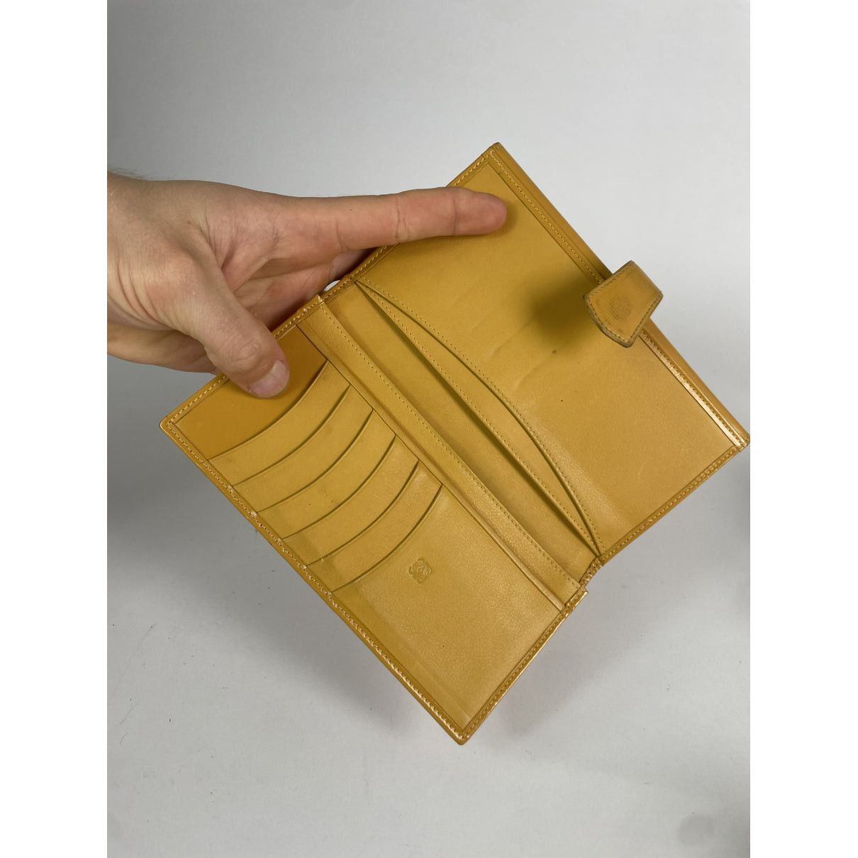 Loewe Puzzle Yellow Leather Wallet Size ONE SIZE - 4 Thumbnail