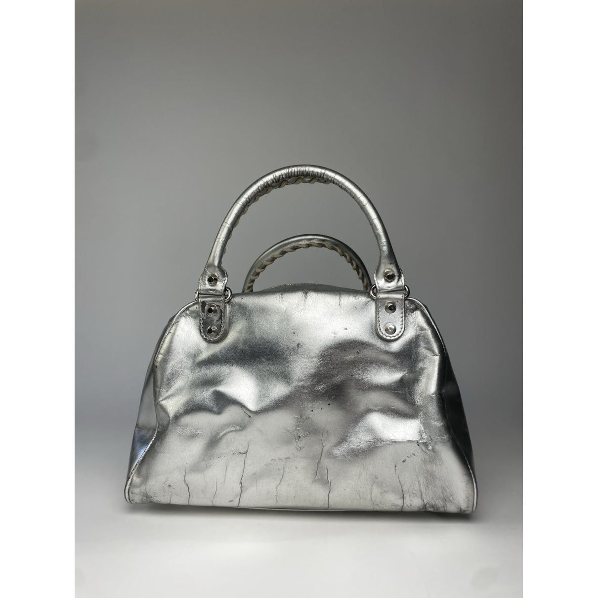 Balenciaga City Silver Leather Handbag Size ONE SIZE - 5 Thumbnail