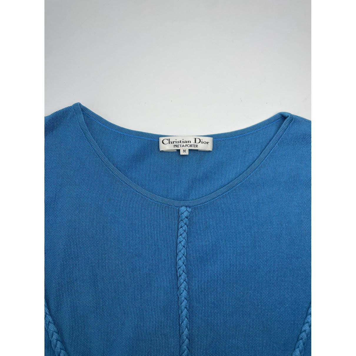 Dior J'adore Blue Cotton Top Size M / US 6-8 / IT 42-44 - 4 Thumbnail