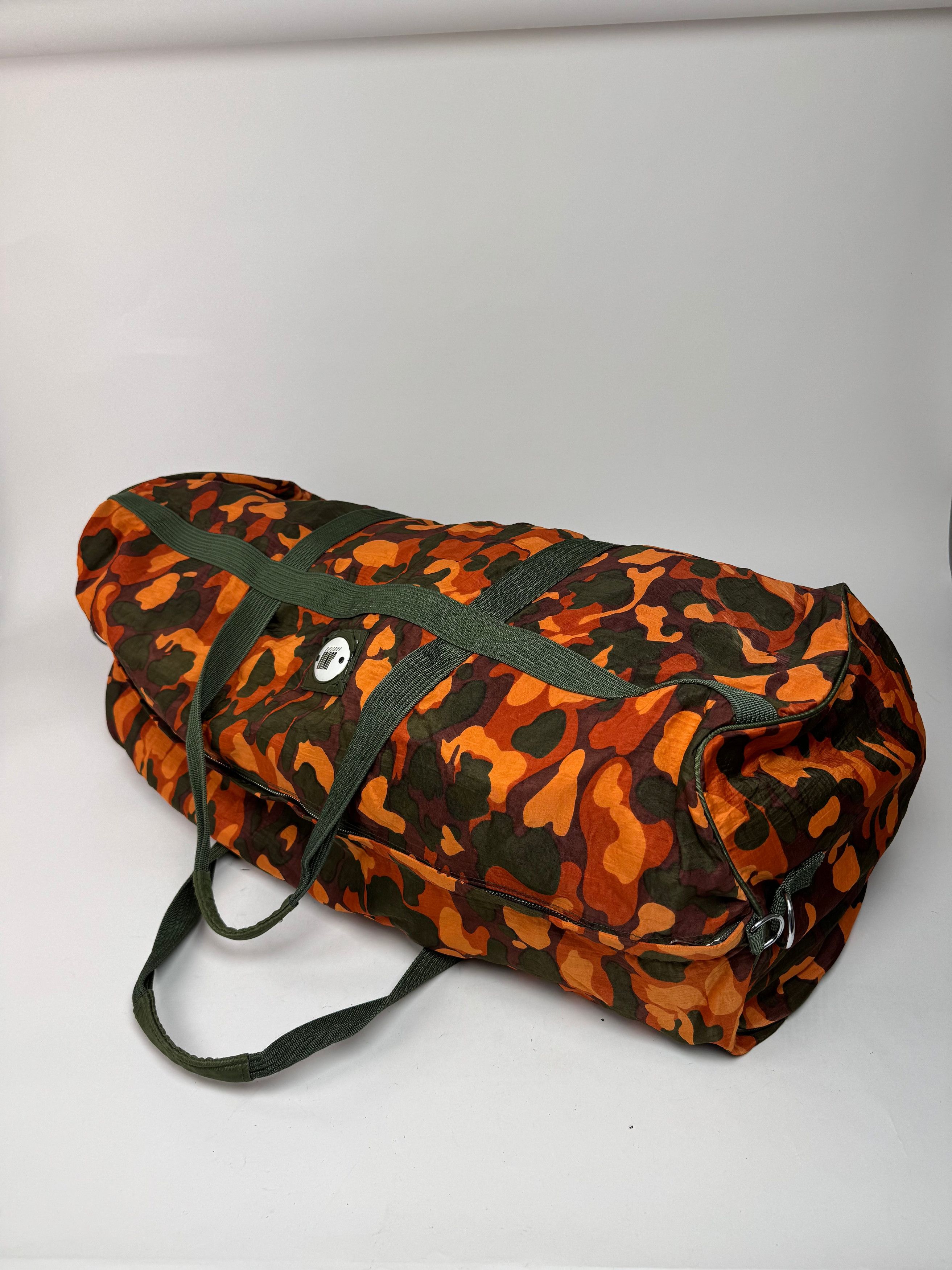 Jean Paul Gaultier Vintage Canvas Duffel Bag Orange / Dark Green Size ONE SIZE - 10 Thumbnail