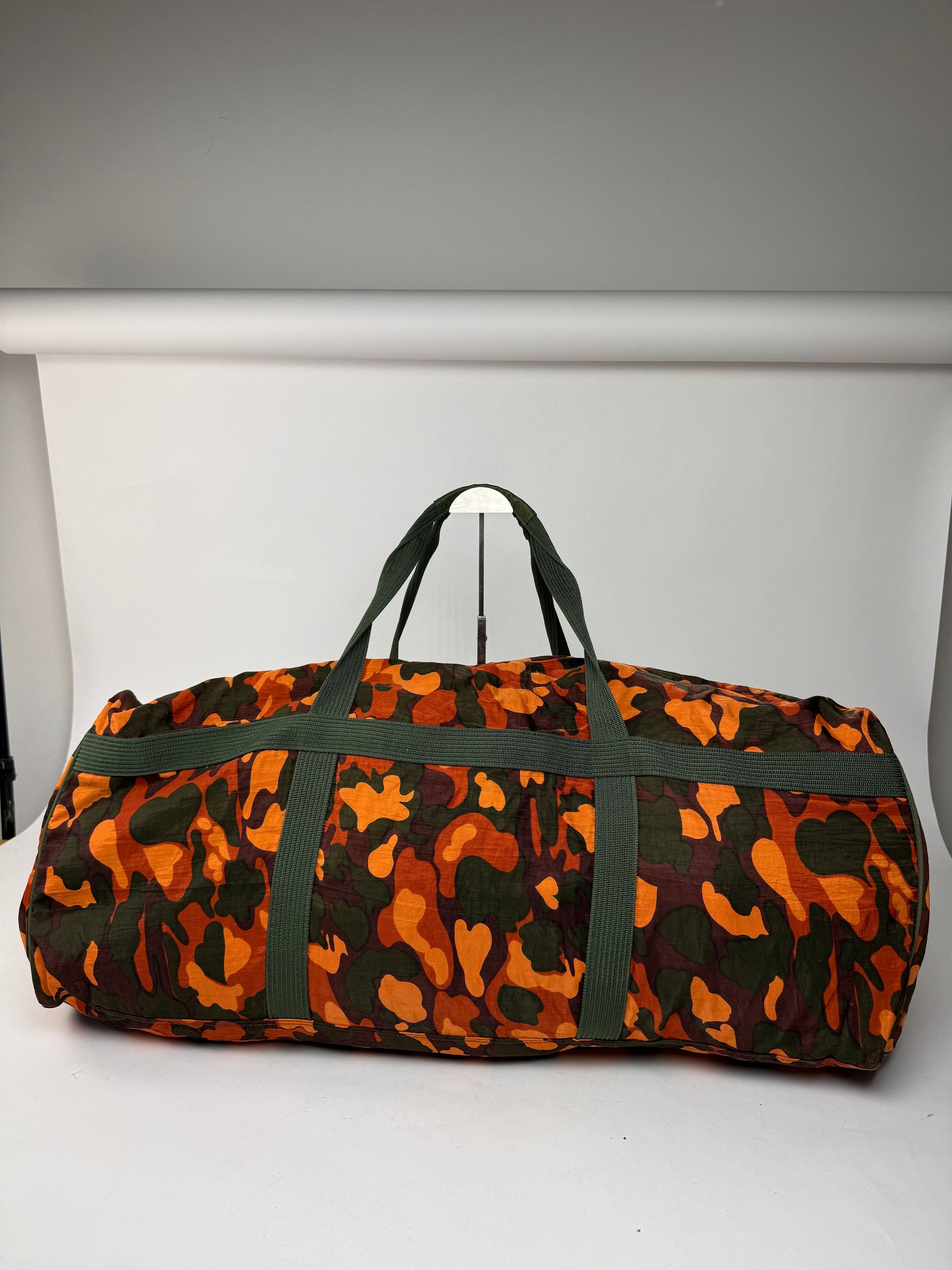 Jean Paul Gaultier Vintage Canvas Duffel Bag Orange / Dark Green Size ONE SIZE - 15 Thumbnail