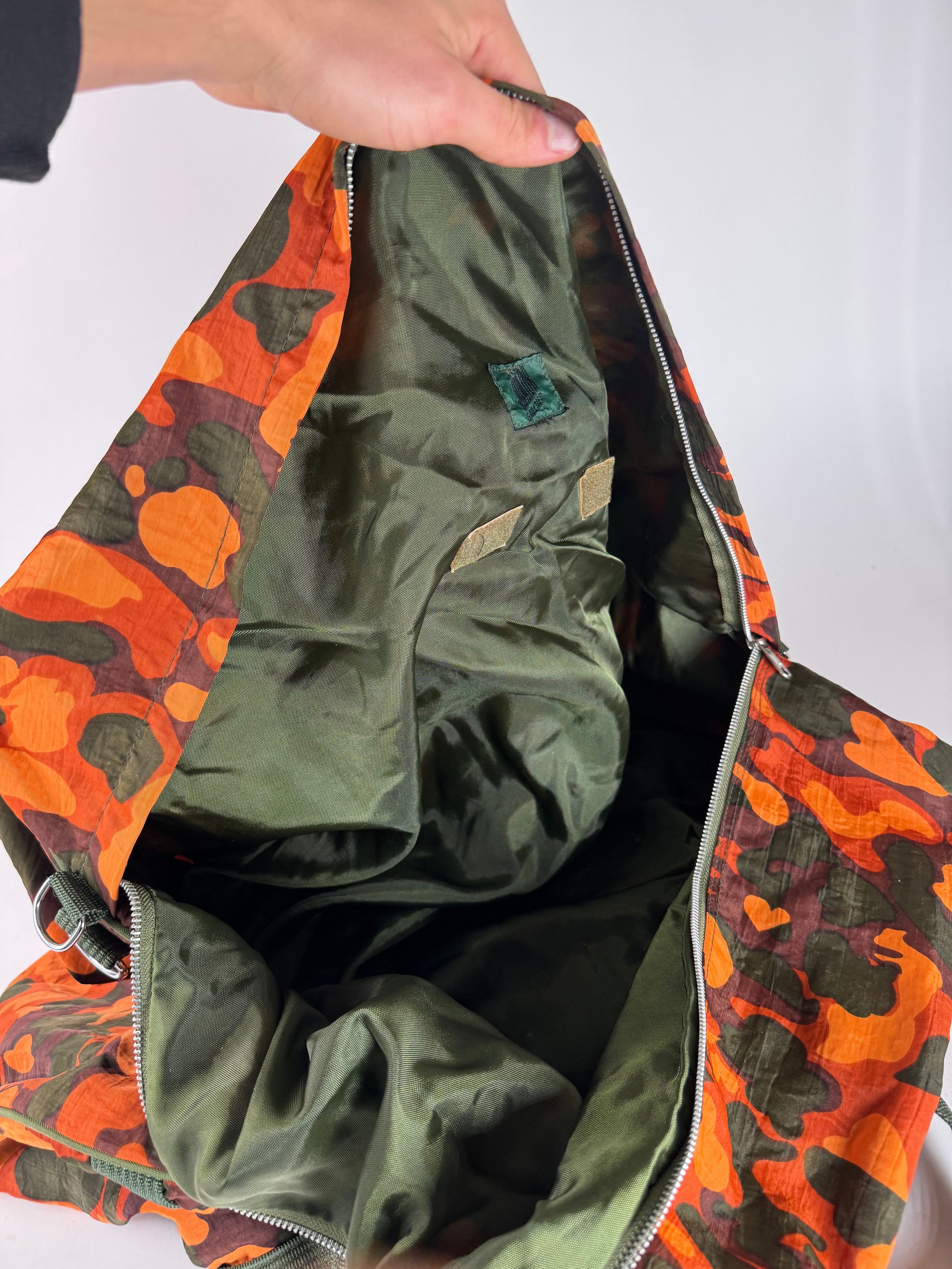 Jean Paul Gaultier Vintage Canvas Duffel Bag Orange / Dark Green Size ONE SIZE - 6 Thumbnail