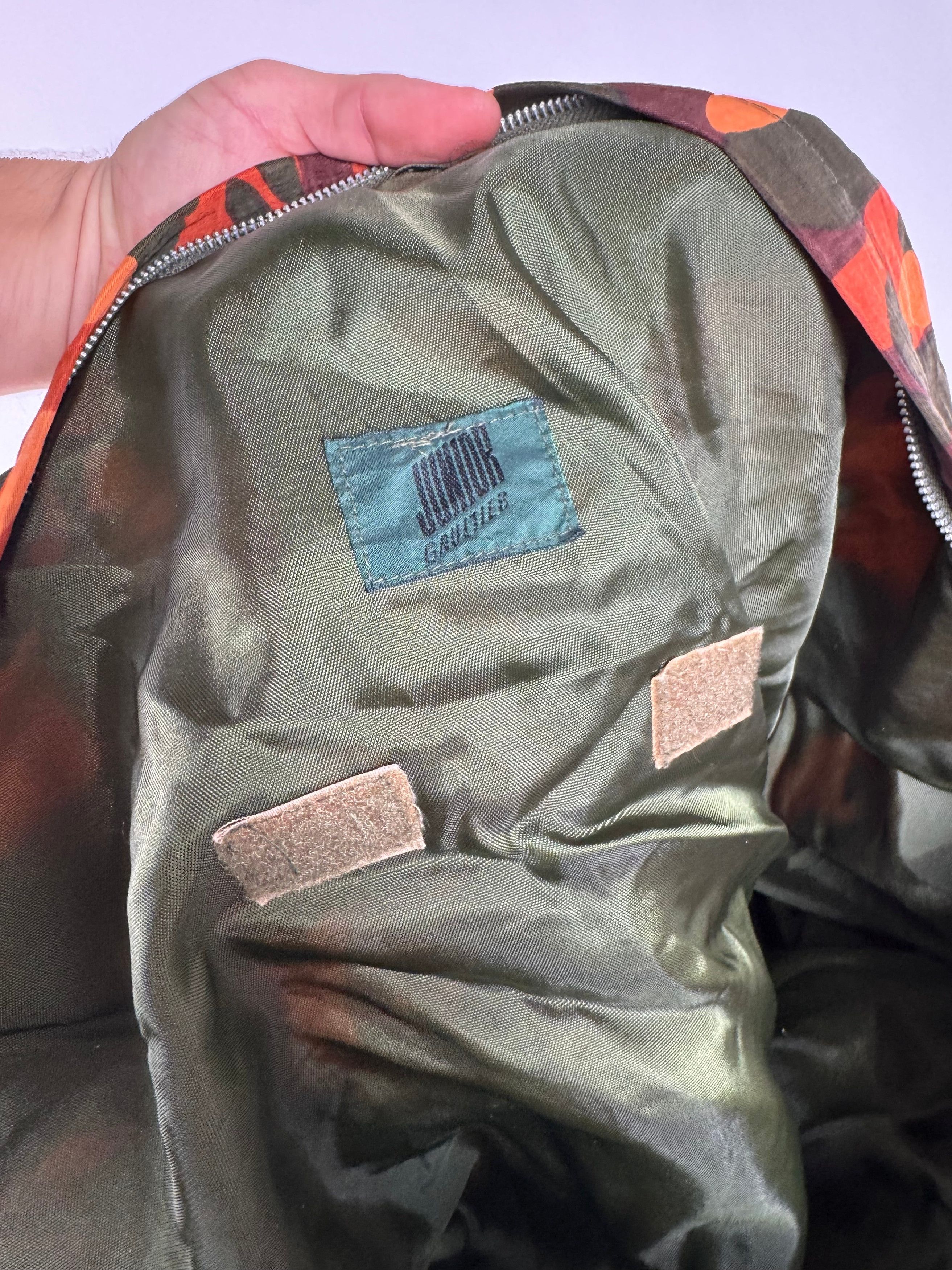 Jean Paul Gaultier Vintage Canvas Duffel Bag Orange / Dark Green Size ONE SIZE - 7 Thumbnail