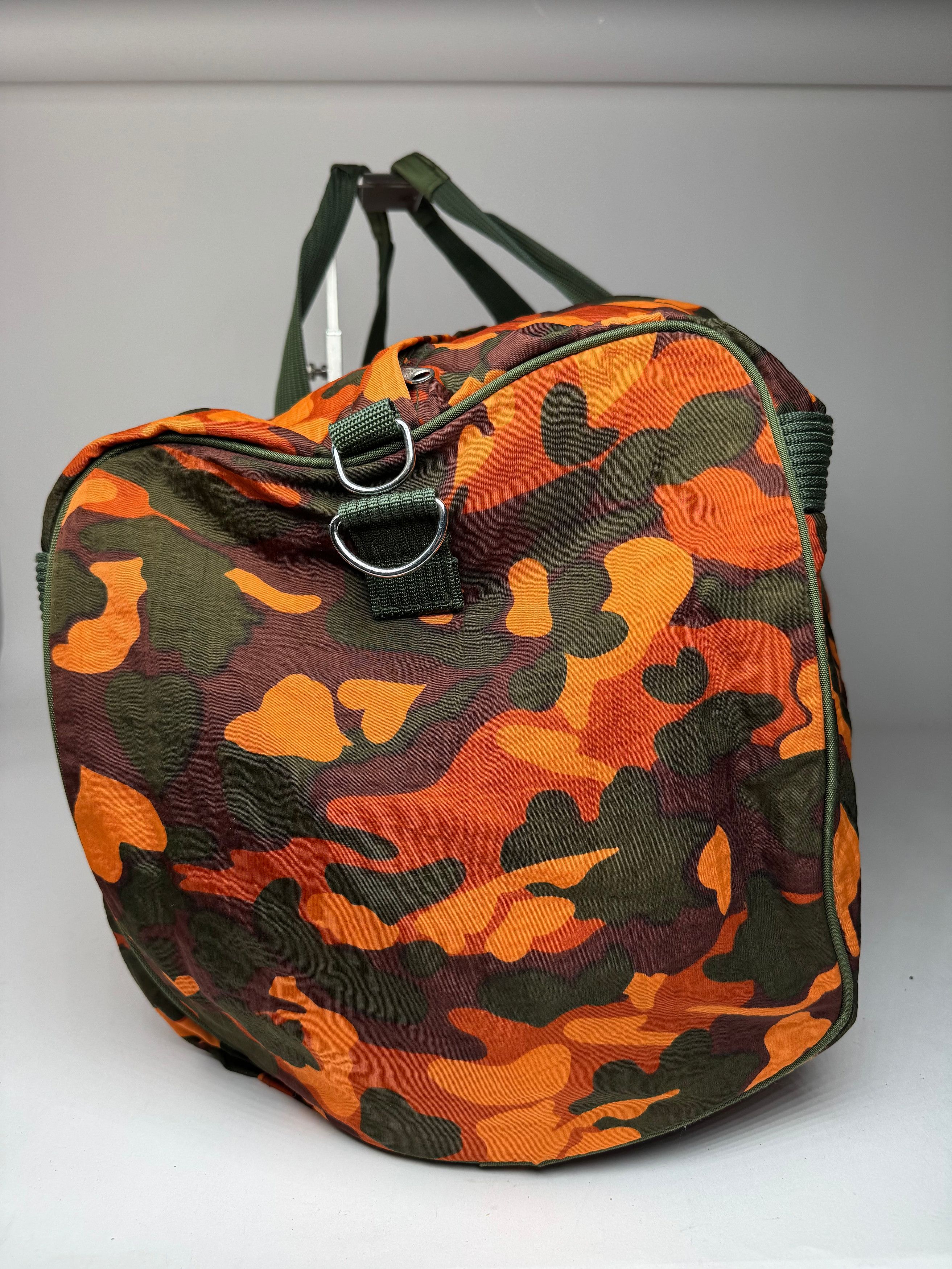 Jean Paul Gaultier Vintage Canvas Duffel Bag Orange / Dark Green Size ONE SIZE - 4 Thumbnail