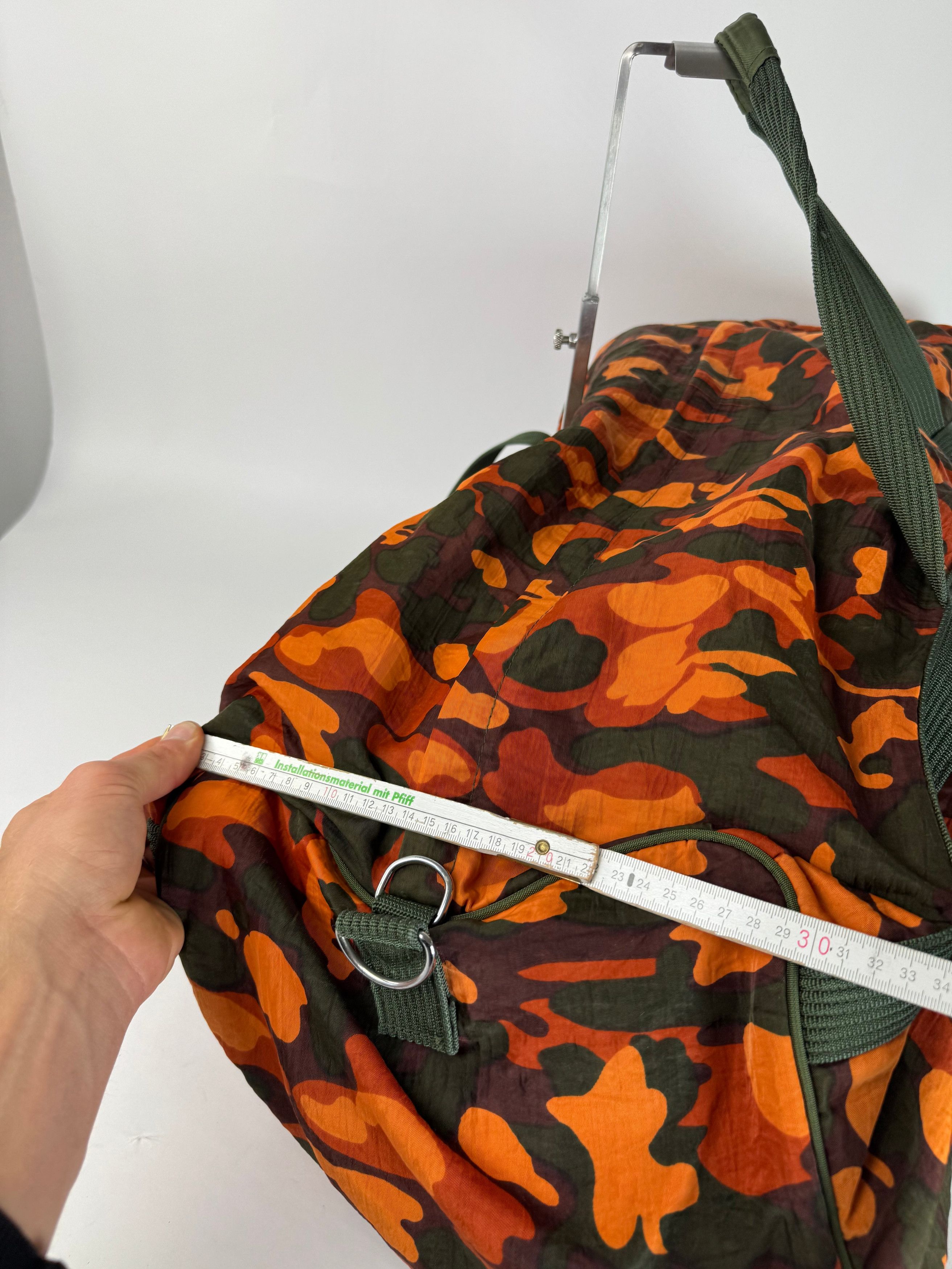Jean Paul Gaultier Vintage Canvas Duffel Bag Orange / Dark Green Size ONE SIZE - 12 Thumbnail