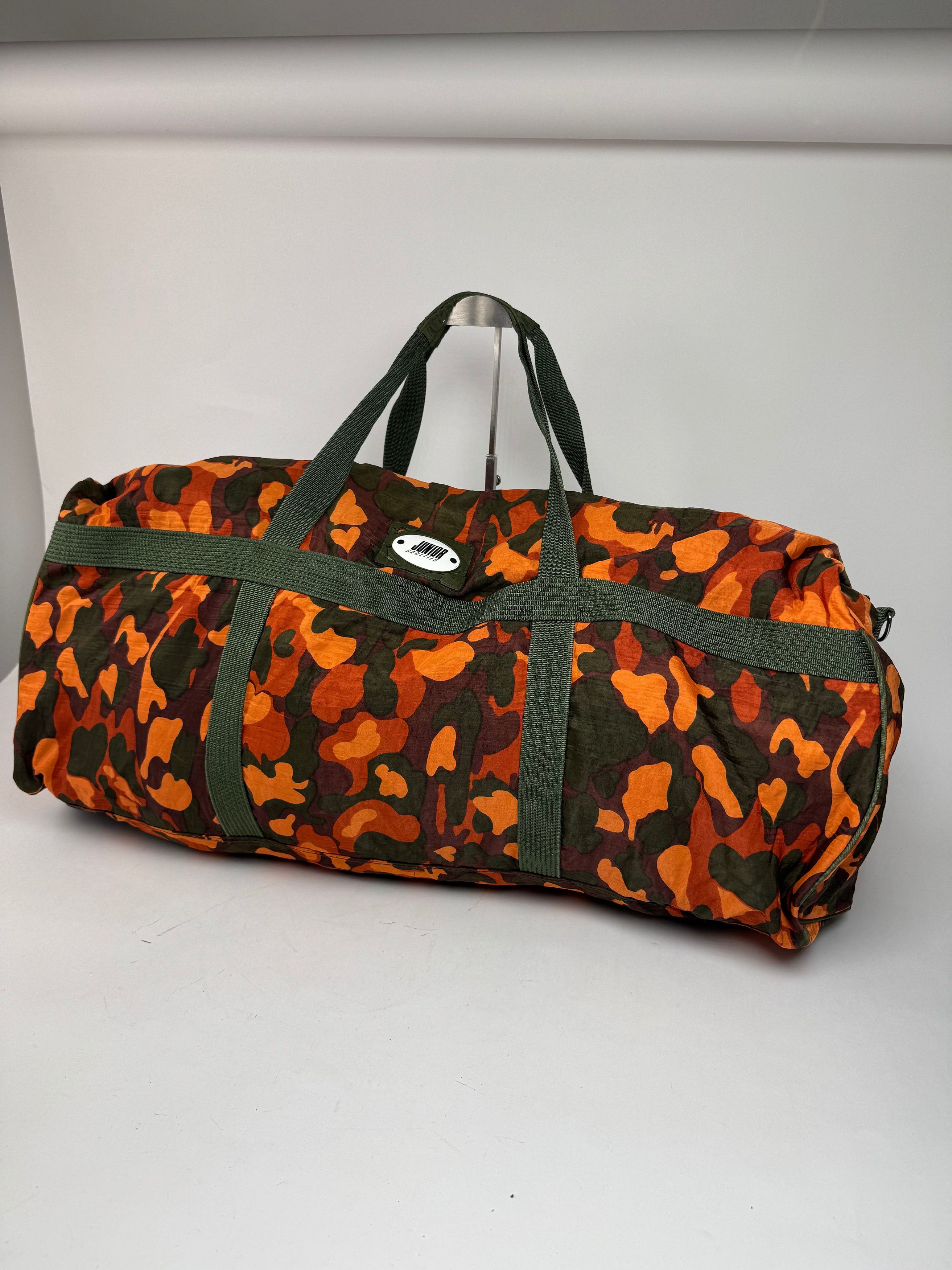 Jean Paul Gaultier Vintage Canvas Duffel Bag Orange / Dark Green Size ONE SIZE - 3 Thumbnail