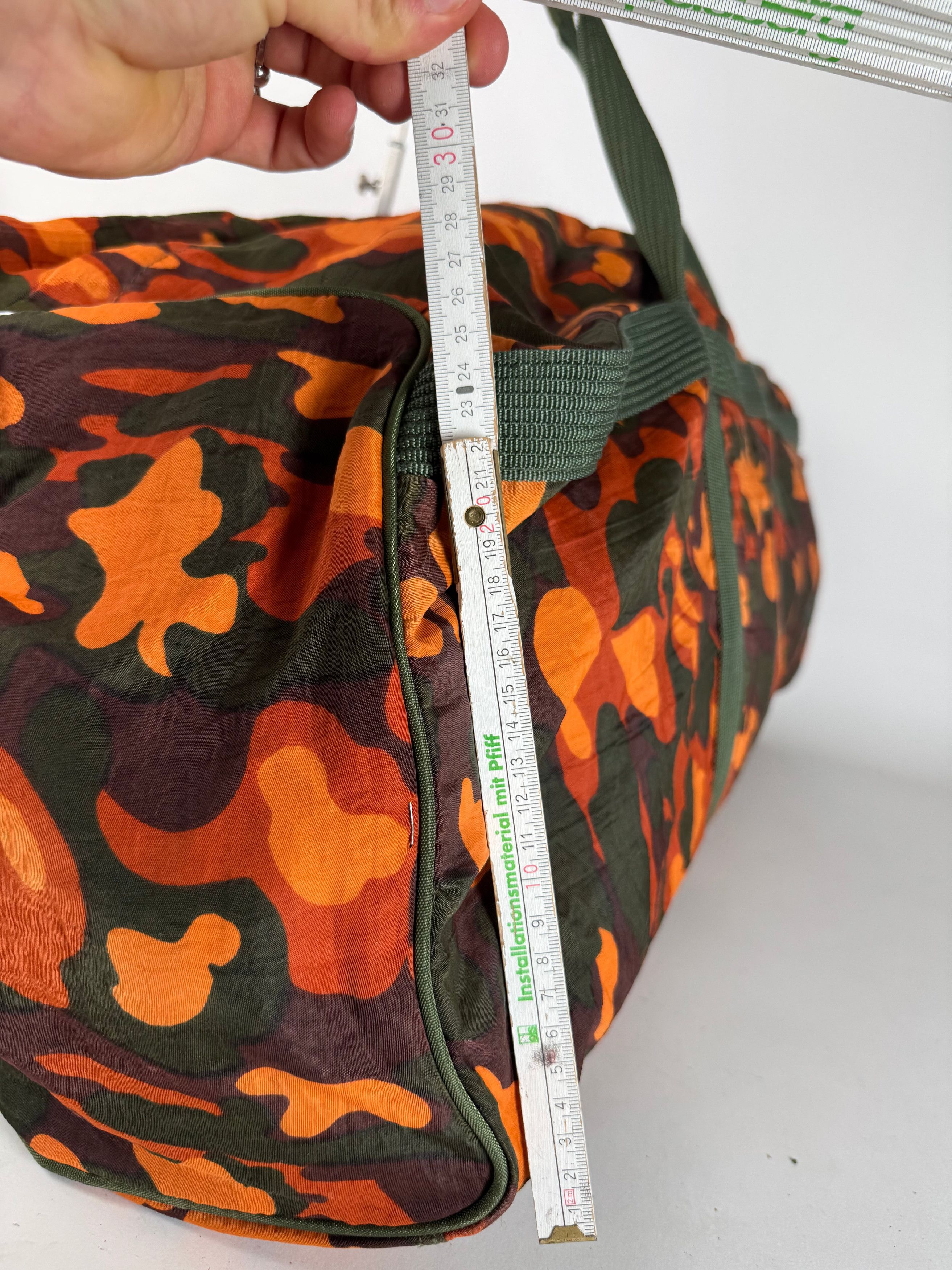 Jean Paul Gaultier Vintage Canvas Duffel Bag Orange / Dark Green Size ONE SIZE - 13 Thumbnail