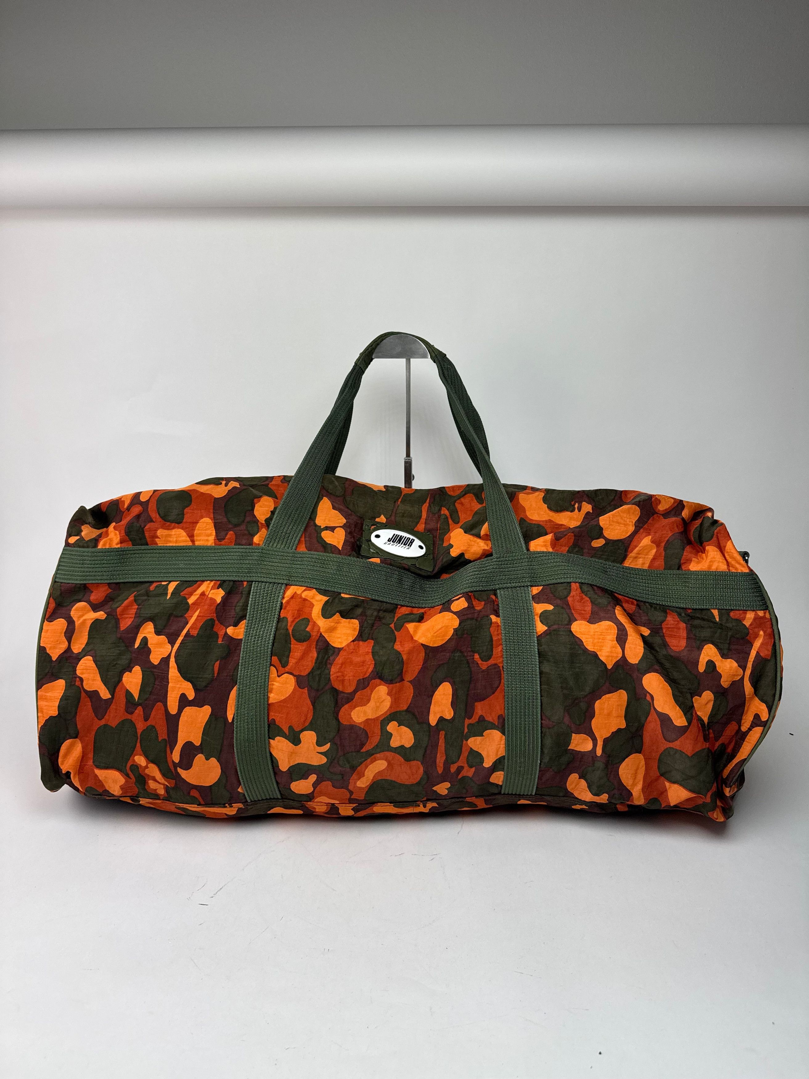 Jean Paul Gaultier Vintage Canvas Duffel Bag Orange / Dark Green Size ONE SIZE - 9 Thumbnail