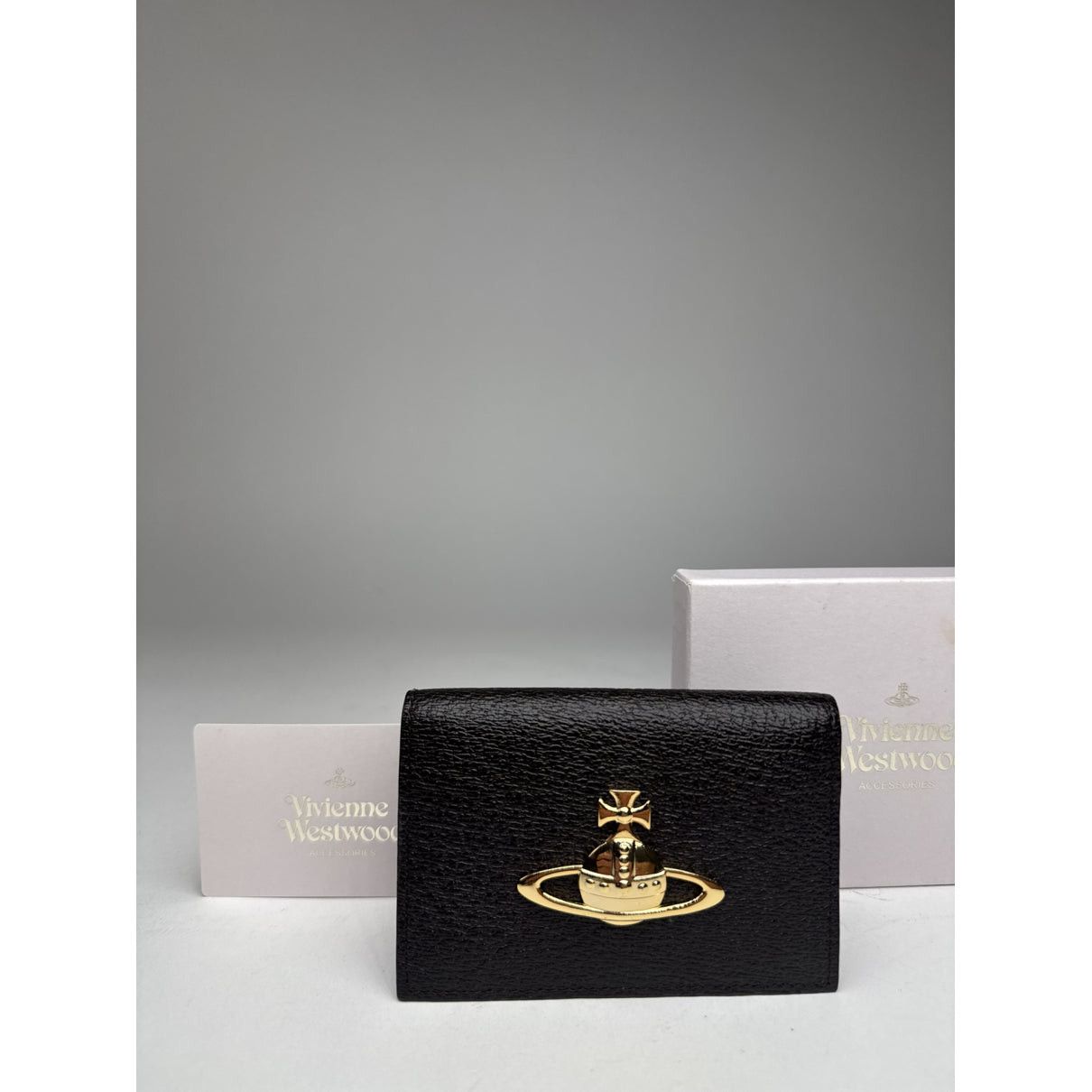 Vivienne Westwood Black Leather Purse Size ONE SIZE - 4 Thumbnail