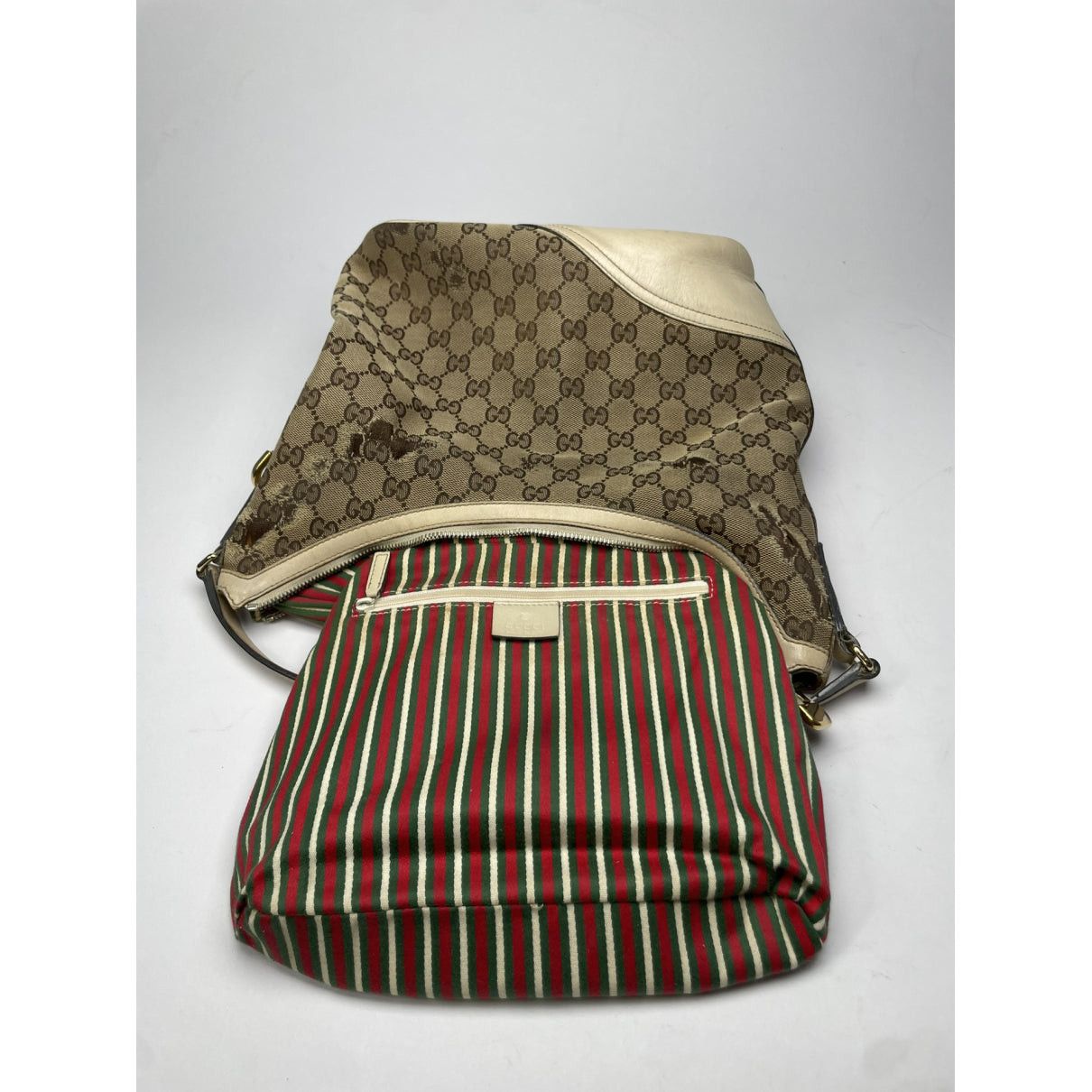 Gucci Jackie 1961 Beige Cotton Handbag Size ONE SIZE - 3 Thumbnail