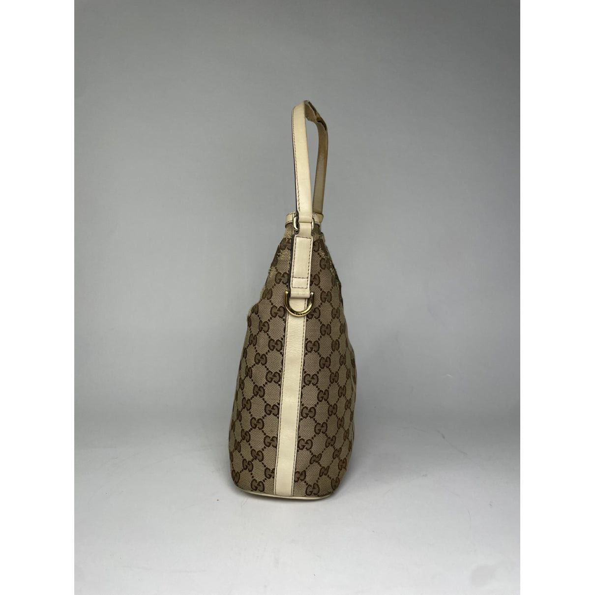 Gucci Jackie 1961 Beige Cotton Handbag Size ONE SIZE - 2 Thumbnail