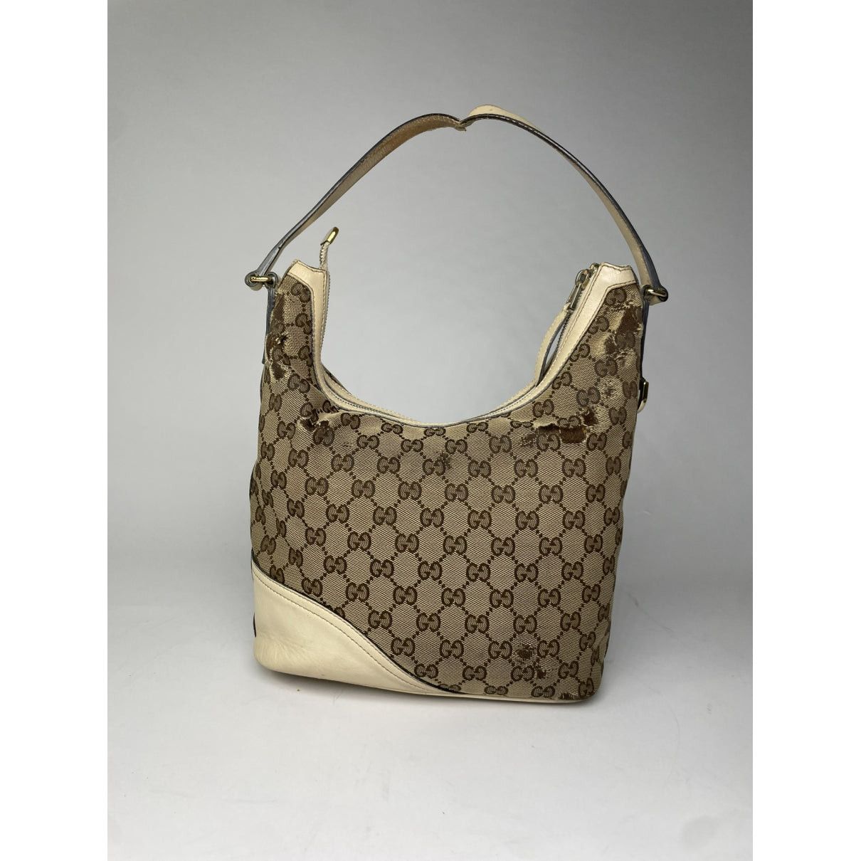 Gucci Jackie 1961 Beige Cotton Handbag Size ONE SIZE - 4 Thumbnail