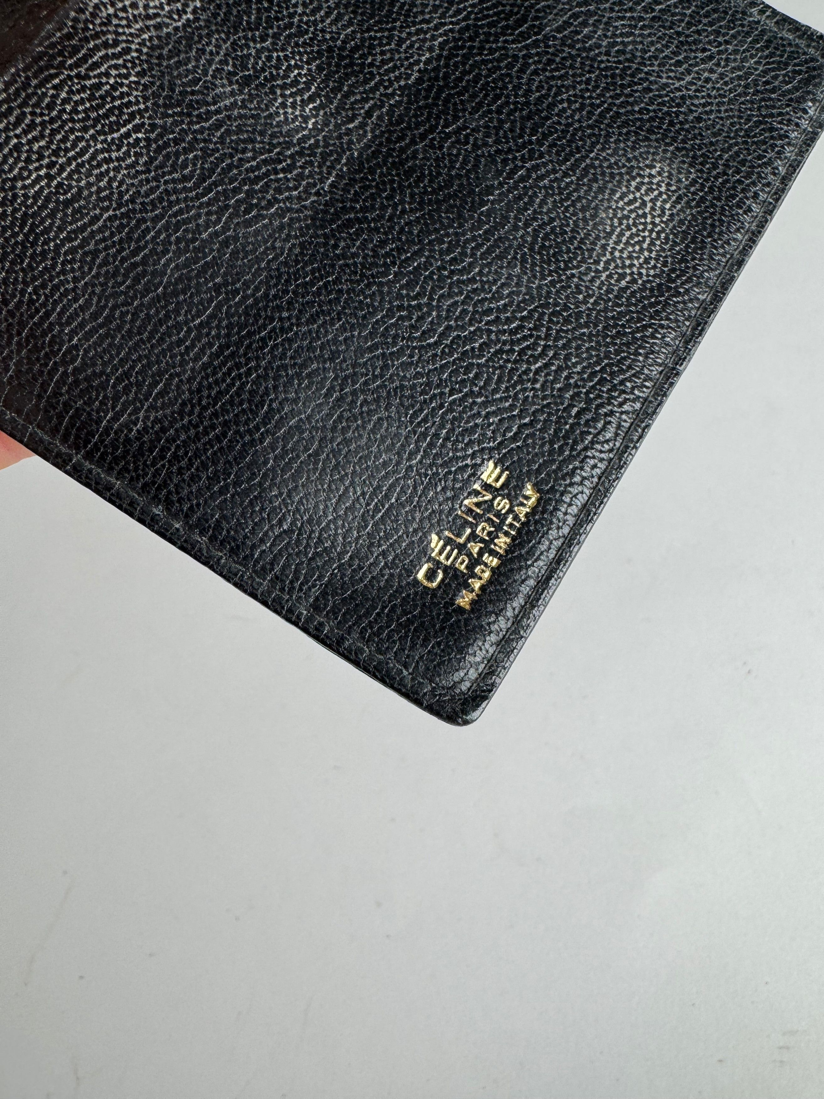 Celine Vintage Paris Triomphe Leather Wallet black Size ONE SIZE - 5 Thumbnail