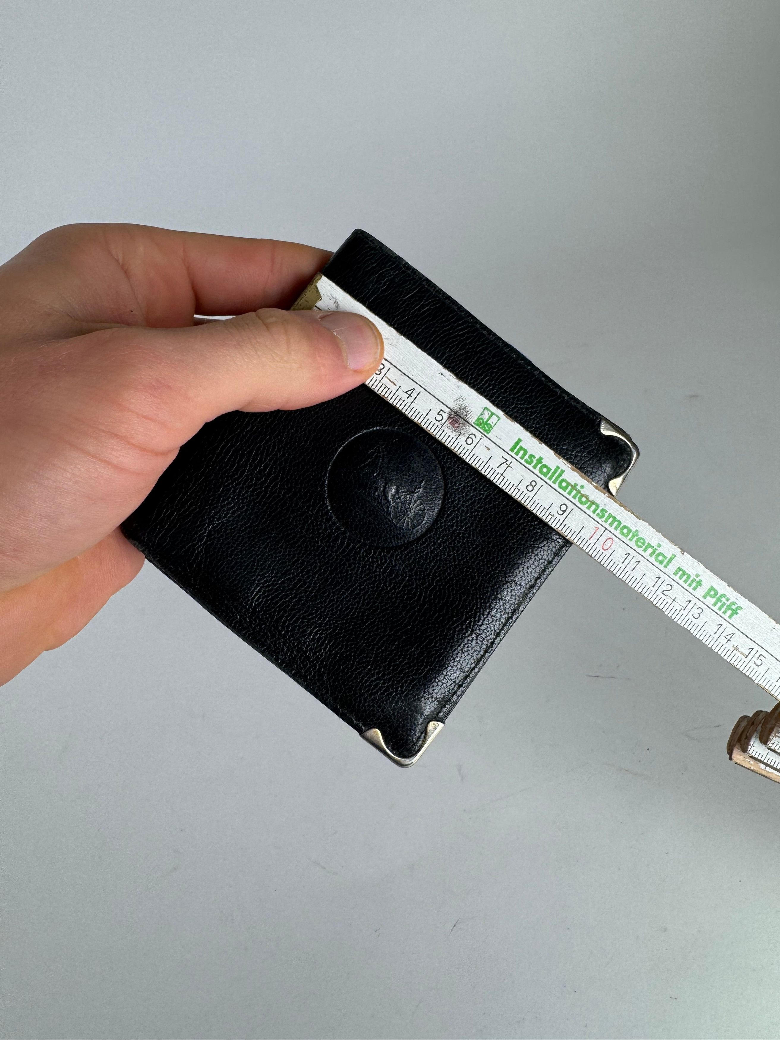 Celine Vintage Paris Triomphe Leather Wallet black Size ONE SIZE - 8 Thumbnail