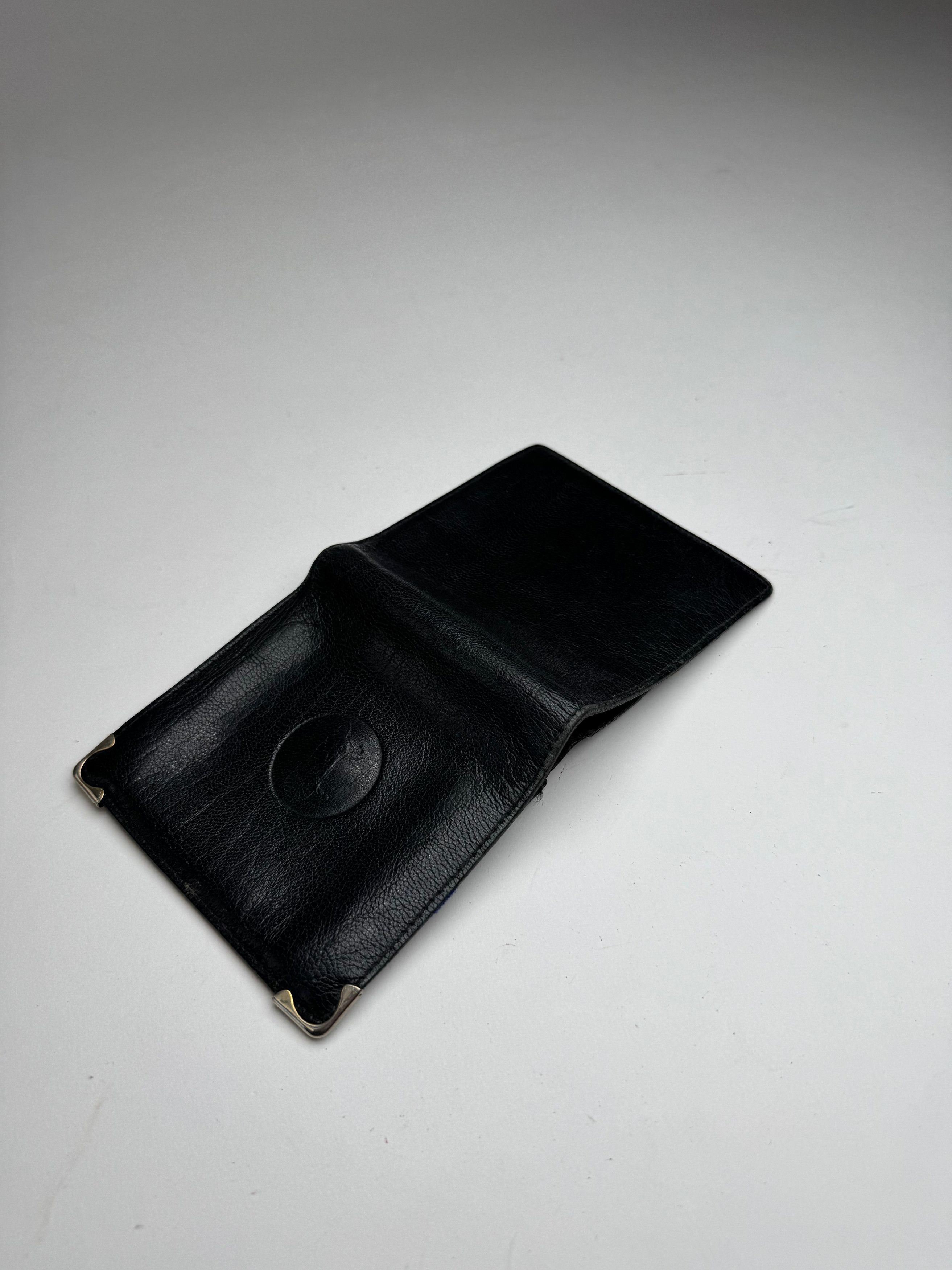 Celine Vintage Paris Triomphe Leather Wallet black Size ONE SIZE - 6 Thumbnail