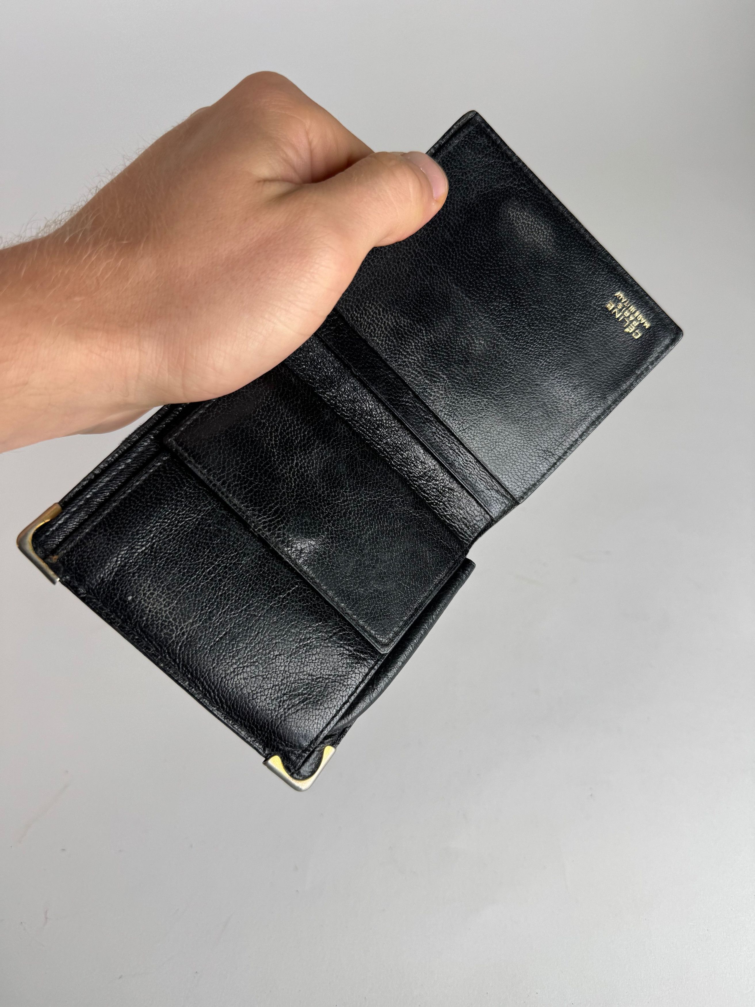 Celine Vintage Paris Triomphe Leather Wallet black Size ONE SIZE - 4 Thumbnail