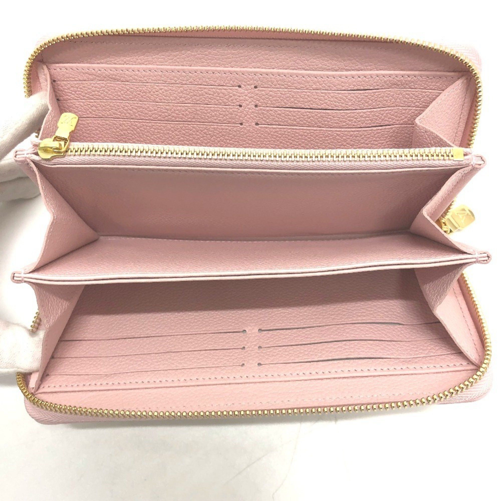 Louis Vuitton LOUIS VUITTON M81299 Monogram Empreinte Zippy Wallet, Long Leather, Women's, Light Pink Size ONE SIZE - 7 Thumbnail
