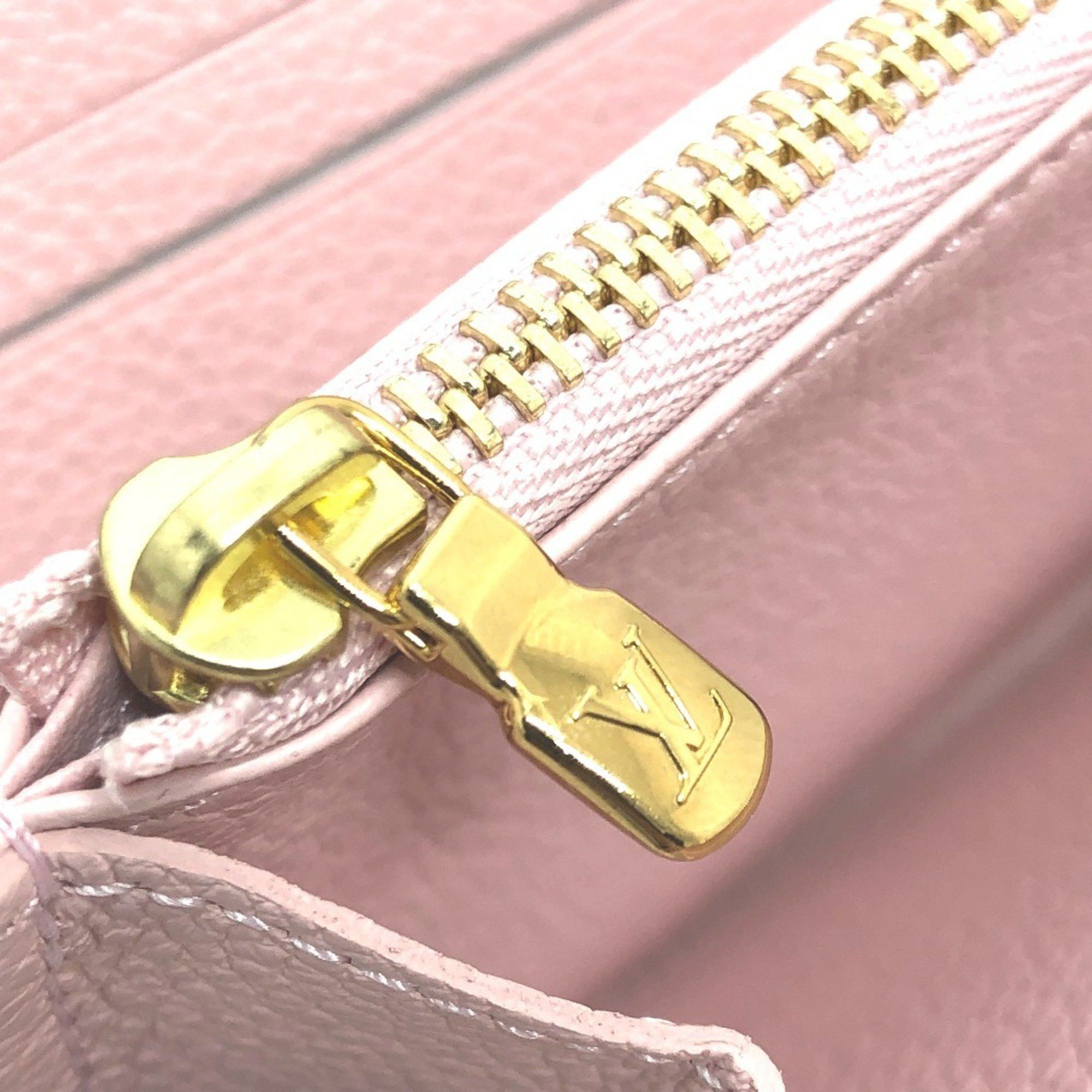 Louis Vuitton LOUIS VUITTON M81299 Monogram Empreinte Zippy Wallet, Long Leather, Women's, Light Pink Size ONE SIZE - 8 Thumbnail