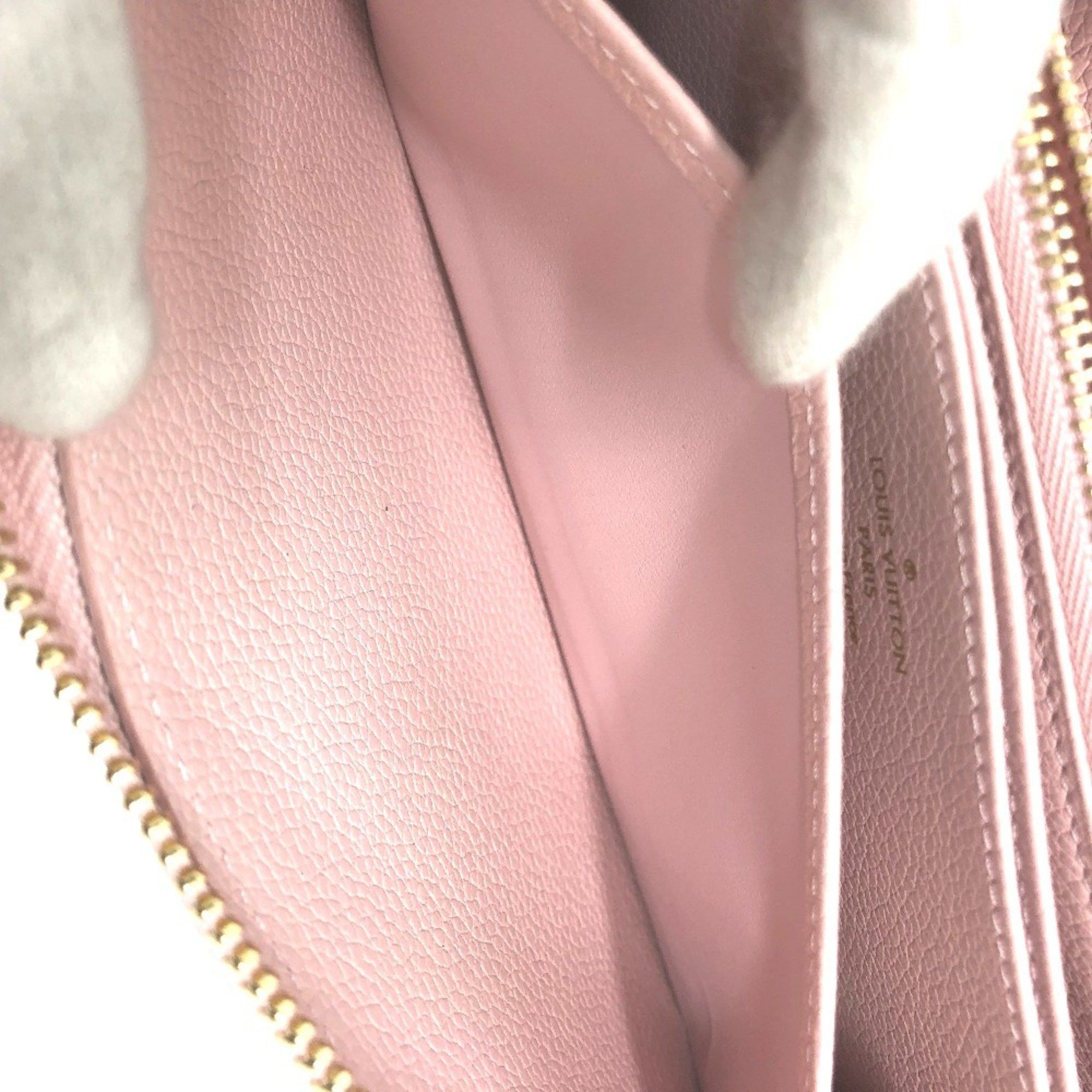 Louis Vuitton LOUIS VUITTON M81299 Monogram Empreinte Zippy Wallet, Long Leather, Women's, Light Pink Size ONE SIZE - 11 Thumbnail
