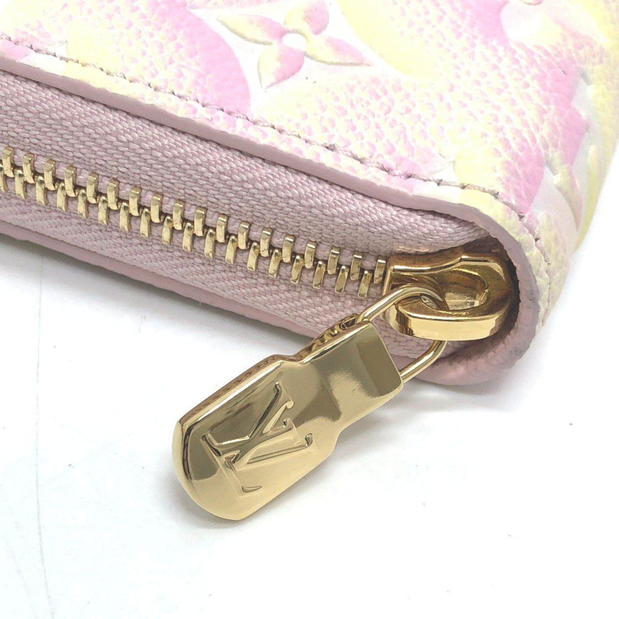 Louis Vuitton LOUIS VUITTON M81299 Monogram Empreinte Zippy Wallet, Long Leather, Women's, Light Pink Size ONE SIZE - 4 Thumbnail
