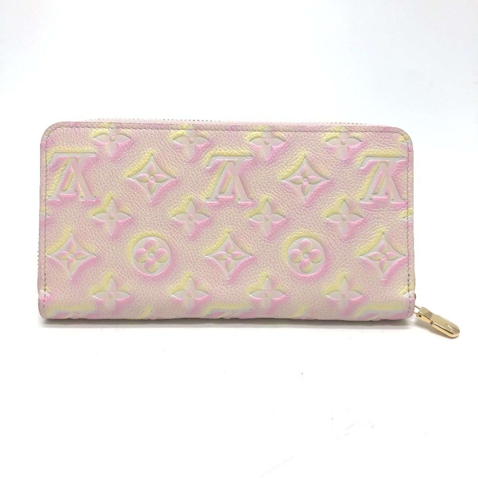Louis Vuitton LOUIS VUITTON M81299 Monogram Empreinte Zippy Wallet, Long Leather, Women's, Light Pink Size ONE SIZE - 2 Thumbnail
