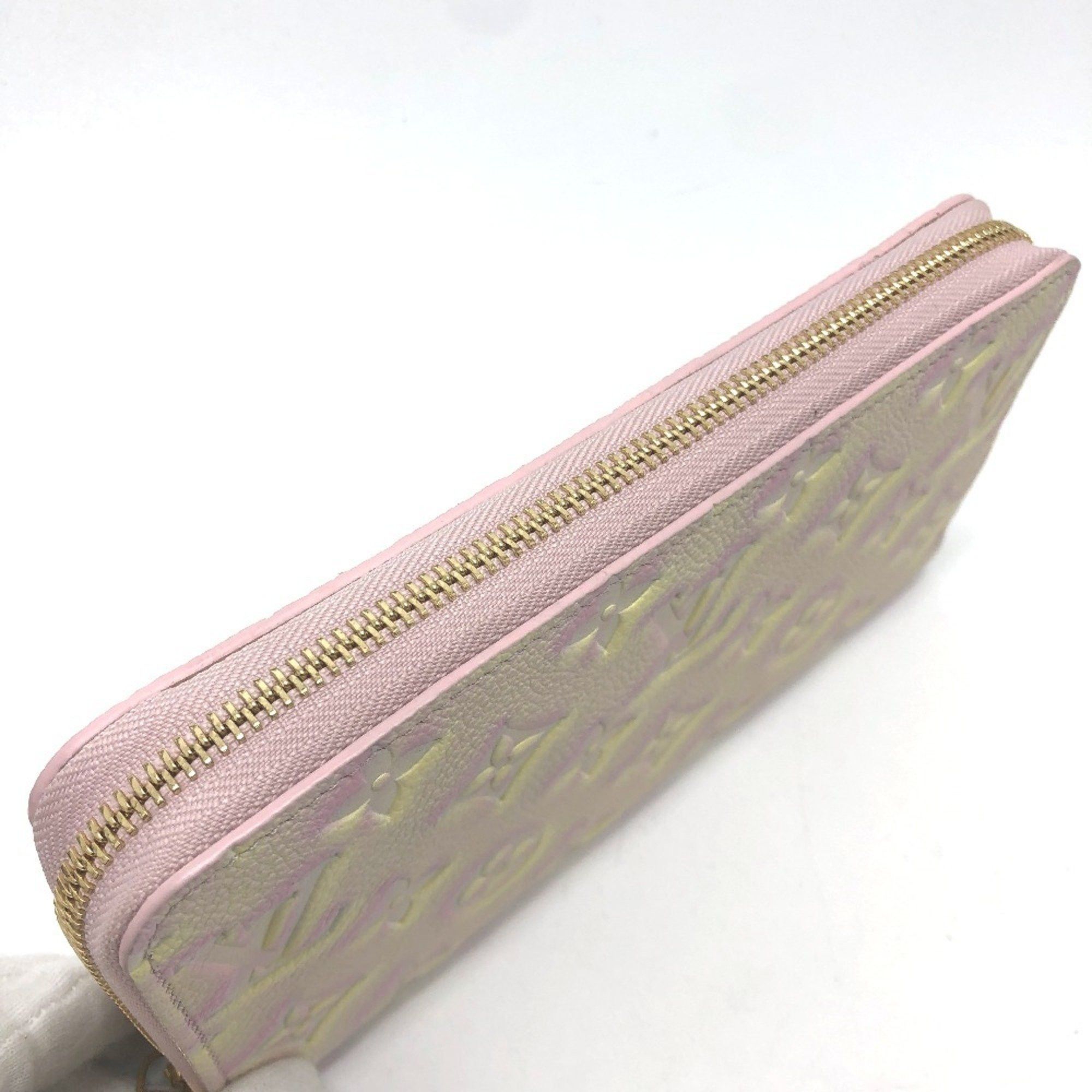 Louis Vuitton LOUIS VUITTON M81299 Monogram Empreinte Zippy Wallet, Long Leather, Women's, Light Pink Size ONE SIZE - 6 Thumbnail