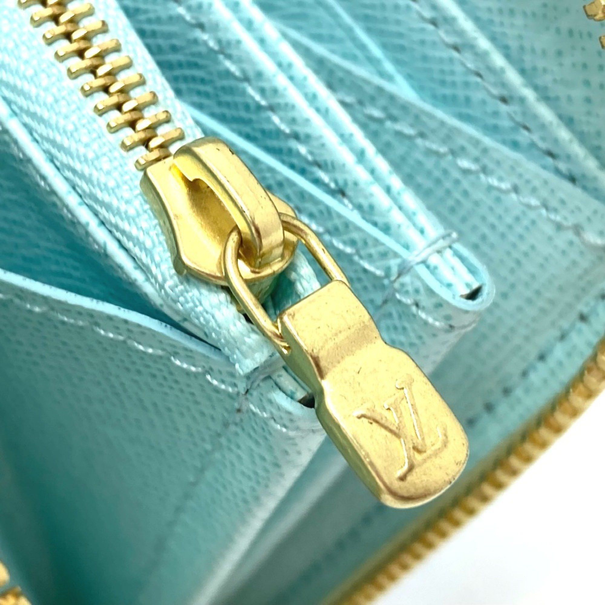 Louis Vuitton LOUIS VUITTON M80360 Monogram Giant By the Pool Zippy Wallet, Canvas, Women's, Blue Size ONE SIZE - 11 Thumbnail