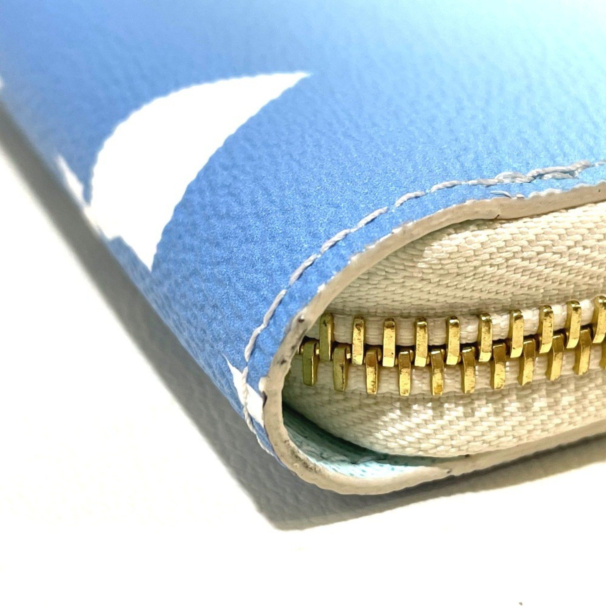 Louis Vuitton LOUIS VUITTON M80360 Monogram Giant By the Pool Zippy Wallet, Canvas, Women's, Blue Size ONE SIZE - 5 Thumbnail