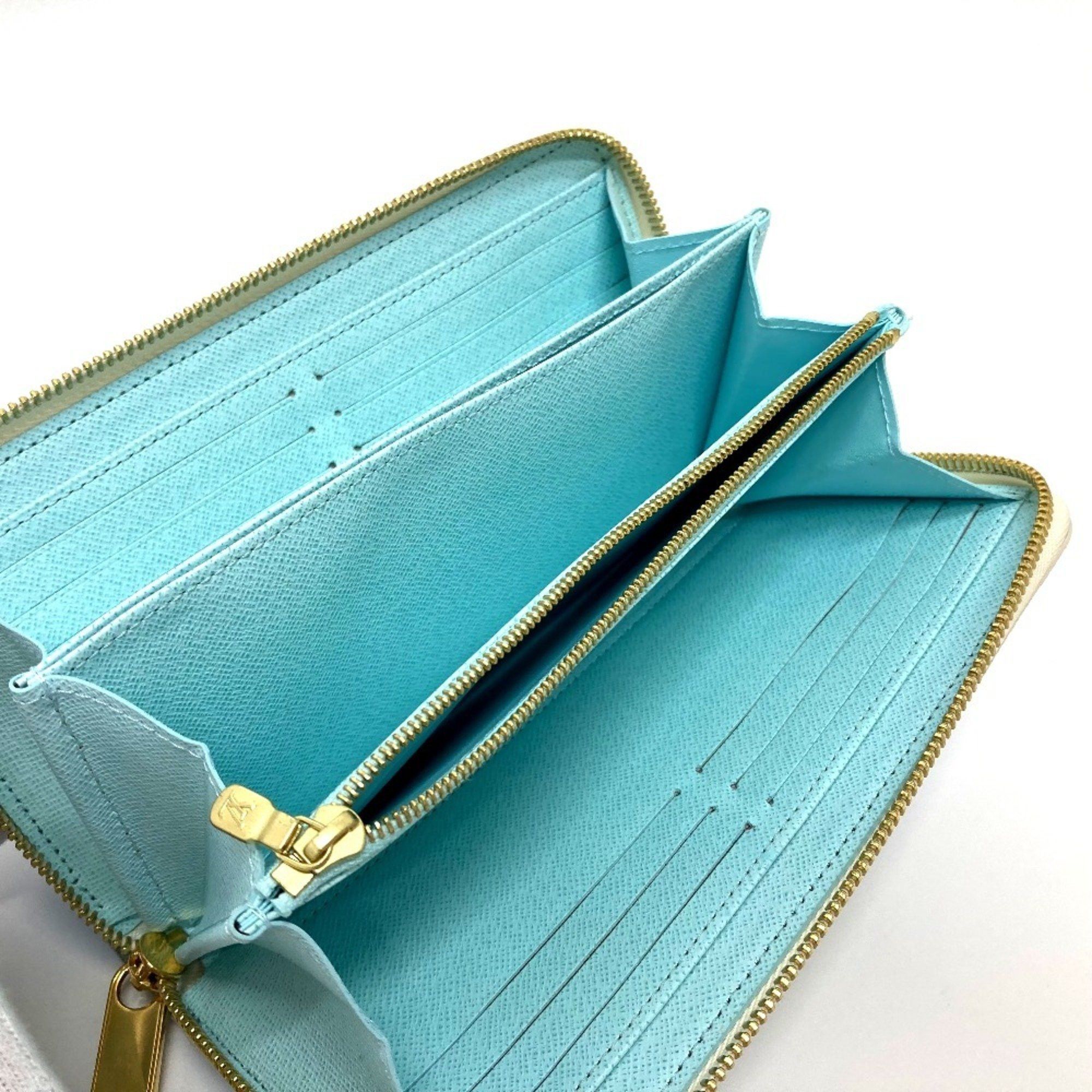 Louis Vuitton LOUIS VUITTON M80360 Monogram Giant By the Pool Zippy Wallet, Canvas, Women's, Blue Size ONE SIZE - 9 Thumbnail