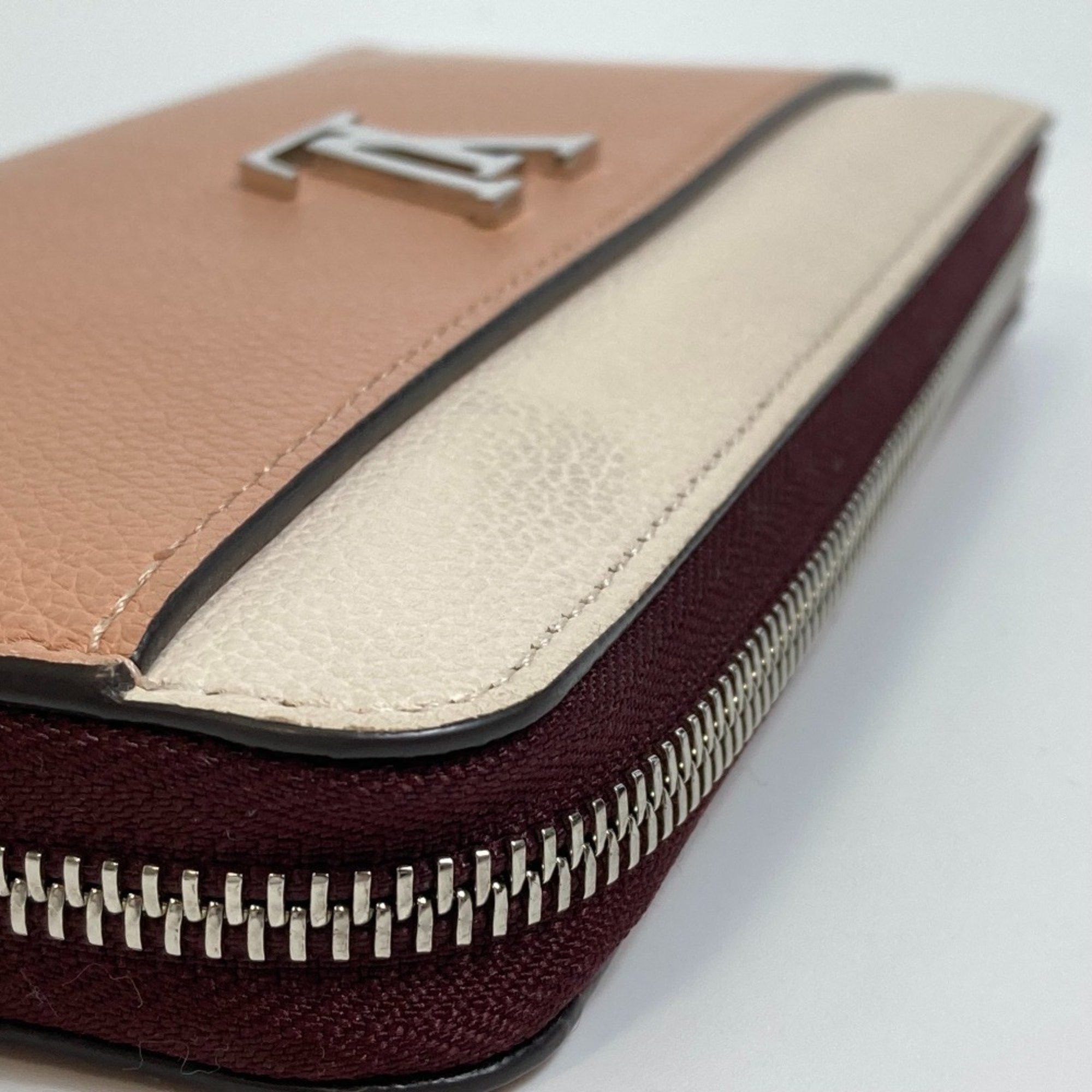 Louis Vuitton LOUIS VUITTON M67540 Zippy Lockme Long Wallet, Women's Leather, Rose Soir Quartz, Orange Beige Size ONE SIZE - 7 Thumbnail