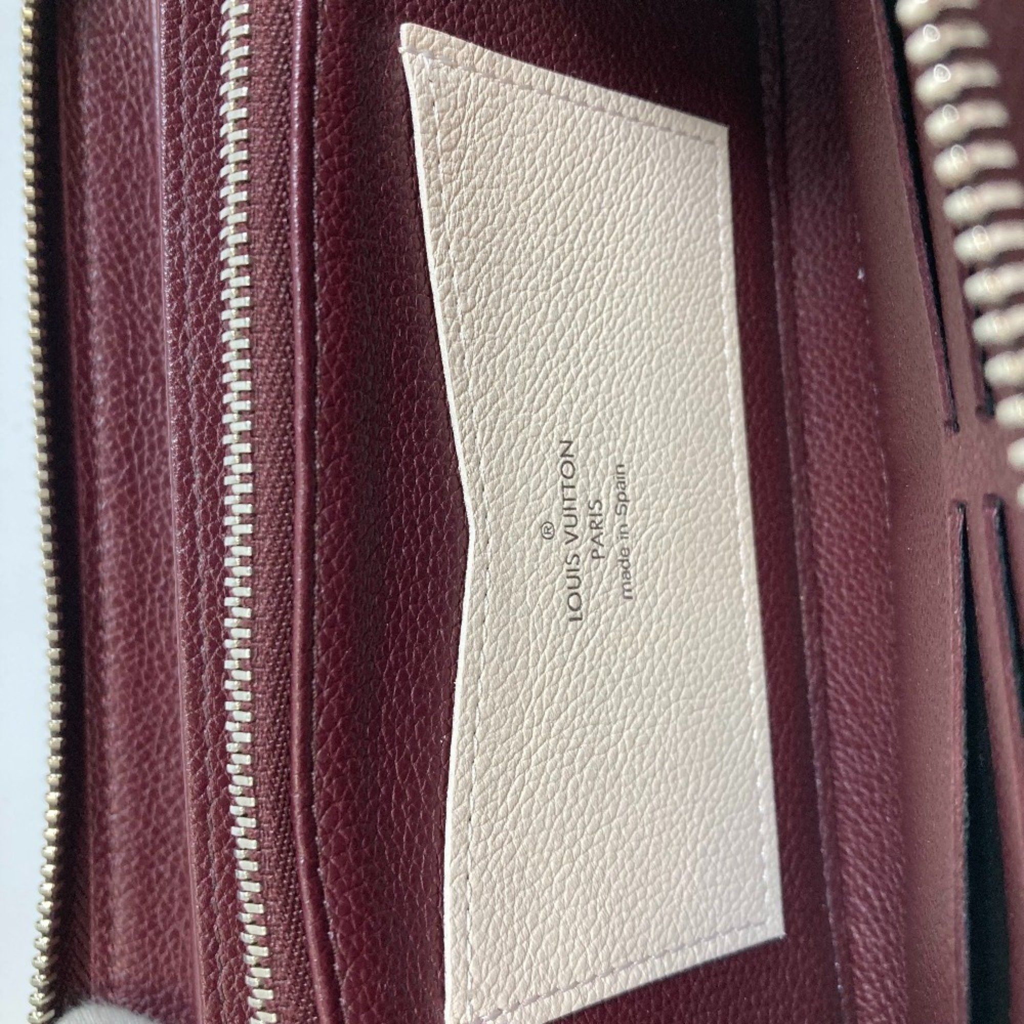 Louis Vuitton LOUIS VUITTON M67540 Zippy Lockme Long Wallet, Women's Leather, Rose Soir Quartz, Orange Beige Size ONE SIZE - 15 Thumbnail