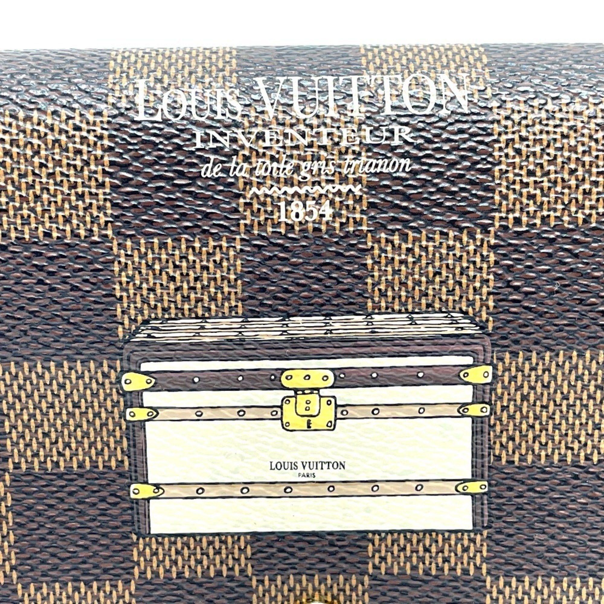 Louis Vuitton LOUIS VUITTON N63179 Damier Portefeuille Sarah Bifold Wallet, Women's Ebene Canvas, Brown Size ONE SIZE - 7 Thumbnail