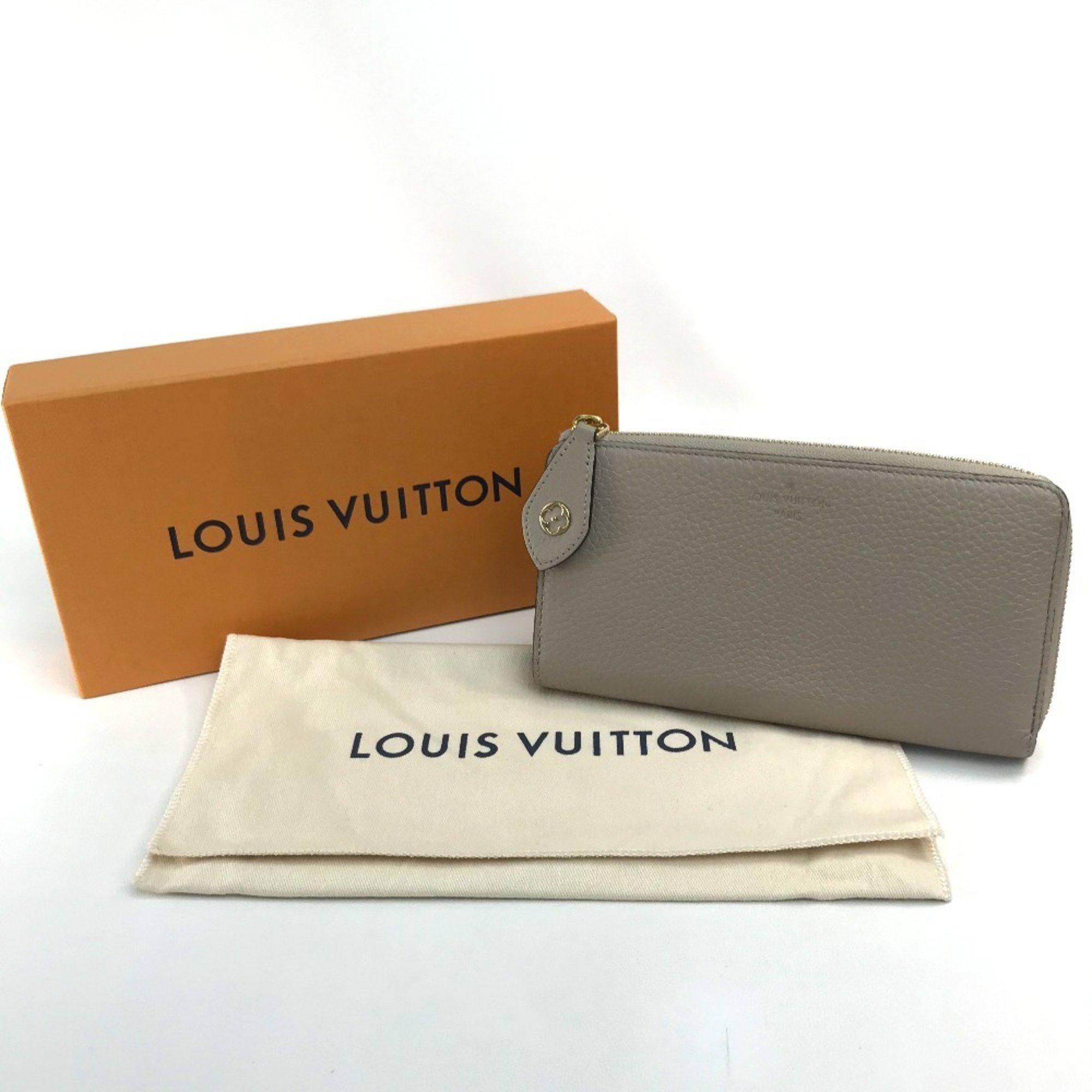 Louis Vuitton LOUIS VUITTON M63104 Monogram Flower Portefeuille Comete Zippy Wallet, Taurillon Leather, Women's, Gallé Pattern, Beige with Gold Hardware Size ONE SIZE - 12 Thumbnail