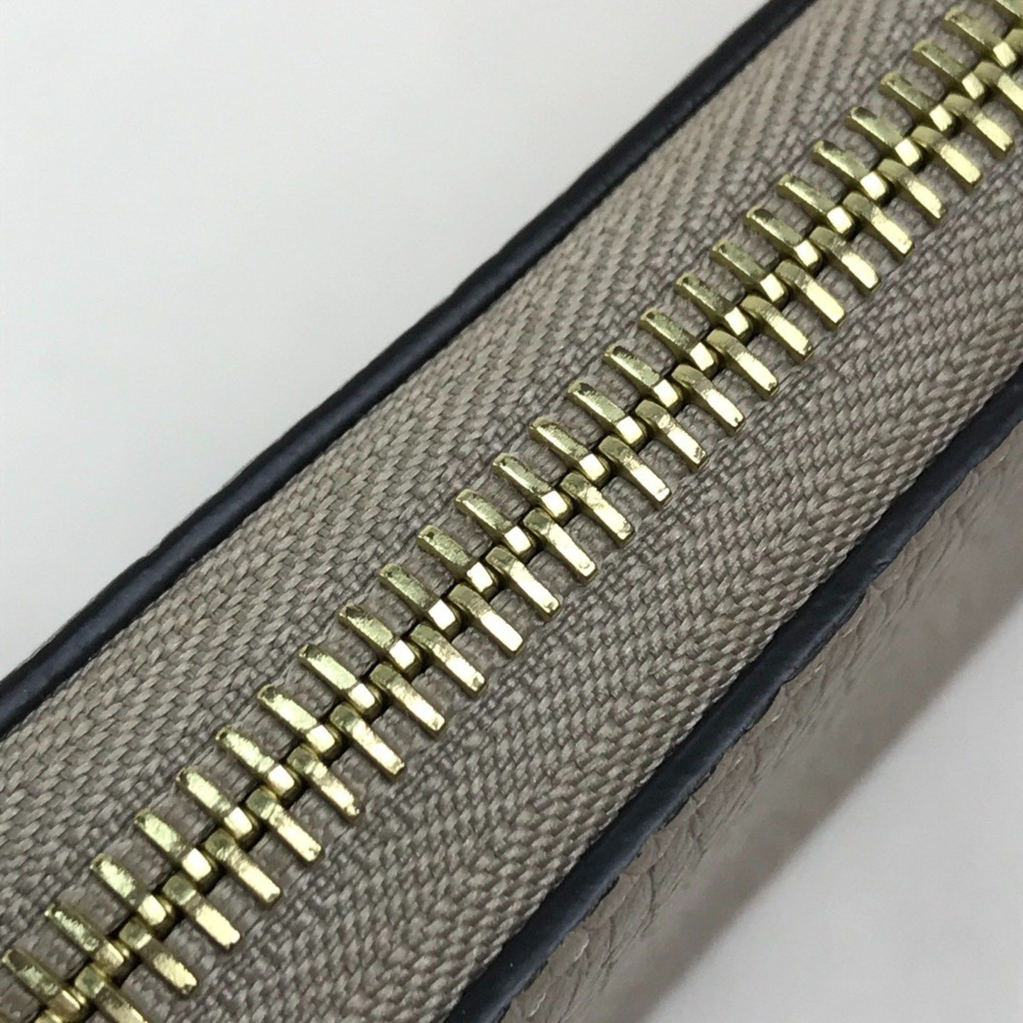 Louis Vuitton LOUIS VUITTON M63104 Monogram Flower Portefeuille Comete Zippy Wallet, Taurillon Leather, Women's, Gallé Pattern, Beige with Gold Hardware Size ONE SIZE - 6 Thumbnail
