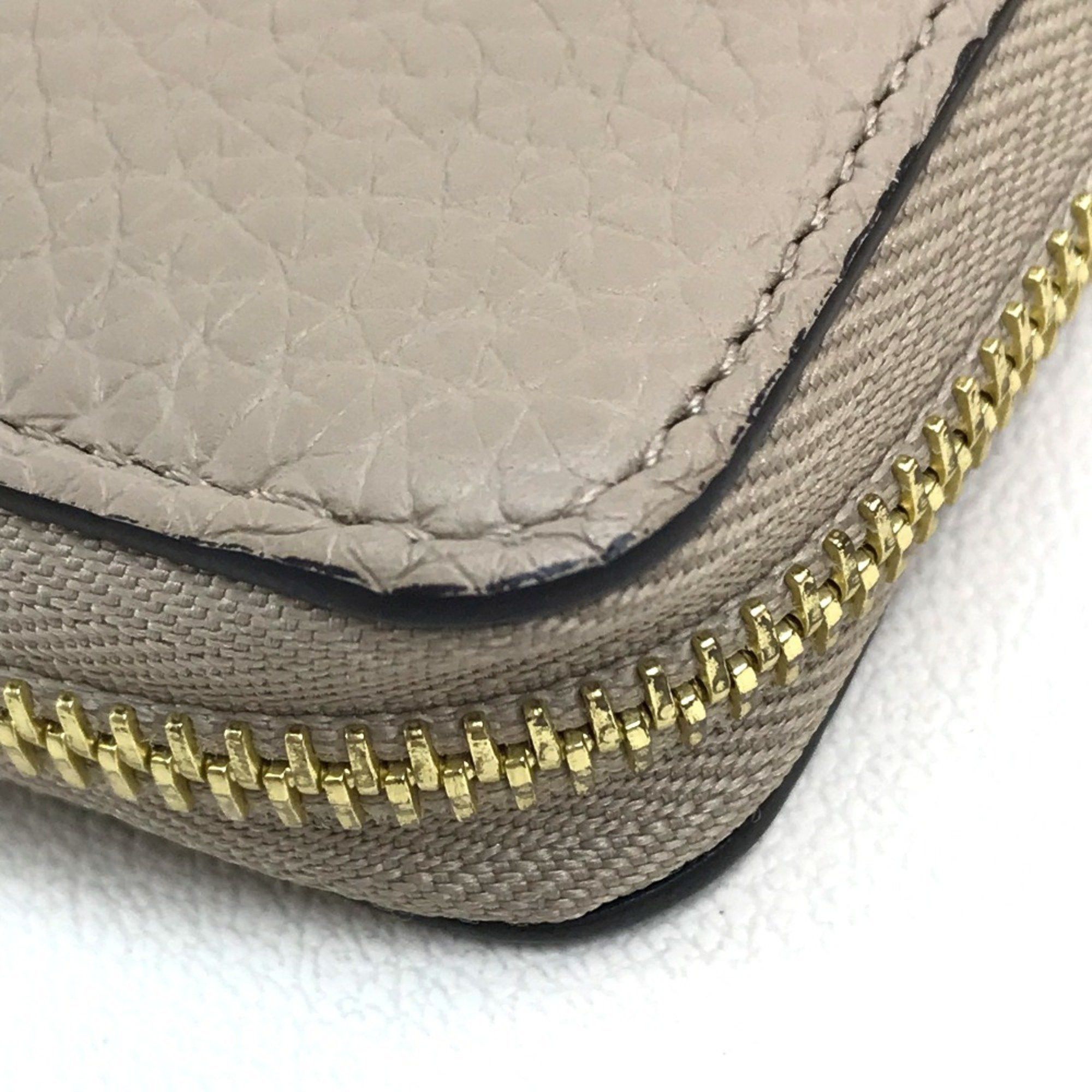 Louis Vuitton LOUIS VUITTON M63104 Monogram Flower Portefeuille Comete Zippy Wallet, Taurillon Leather, Women's, Gallé Pattern, Beige with Gold Hardware Size ONE SIZE - 4 Thumbnail