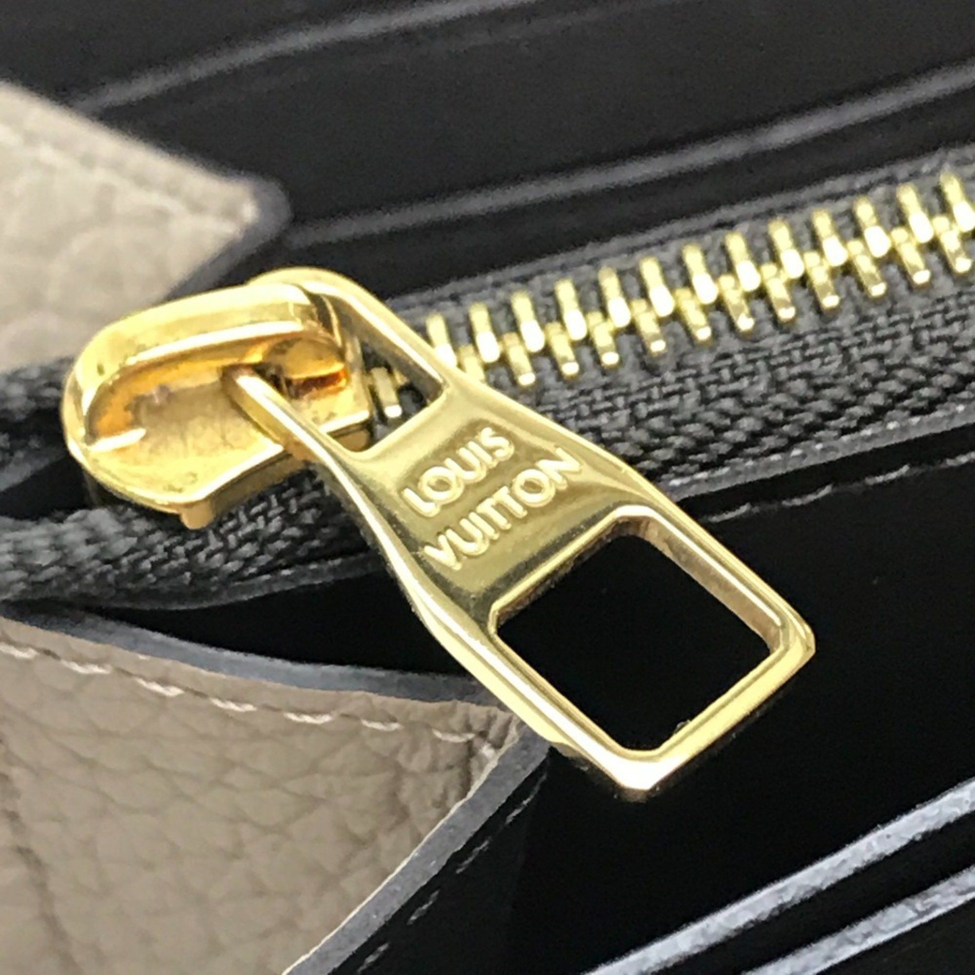 Louis Vuitton LOUIS VUITTON M63104 Monogram Flower Portefeuille Comete Zippy Wallet, Taurillon Leather, Women's, Gallé Pattern, Beige with Gold Hardware Size ONE SIZE - 8 Thumbnail