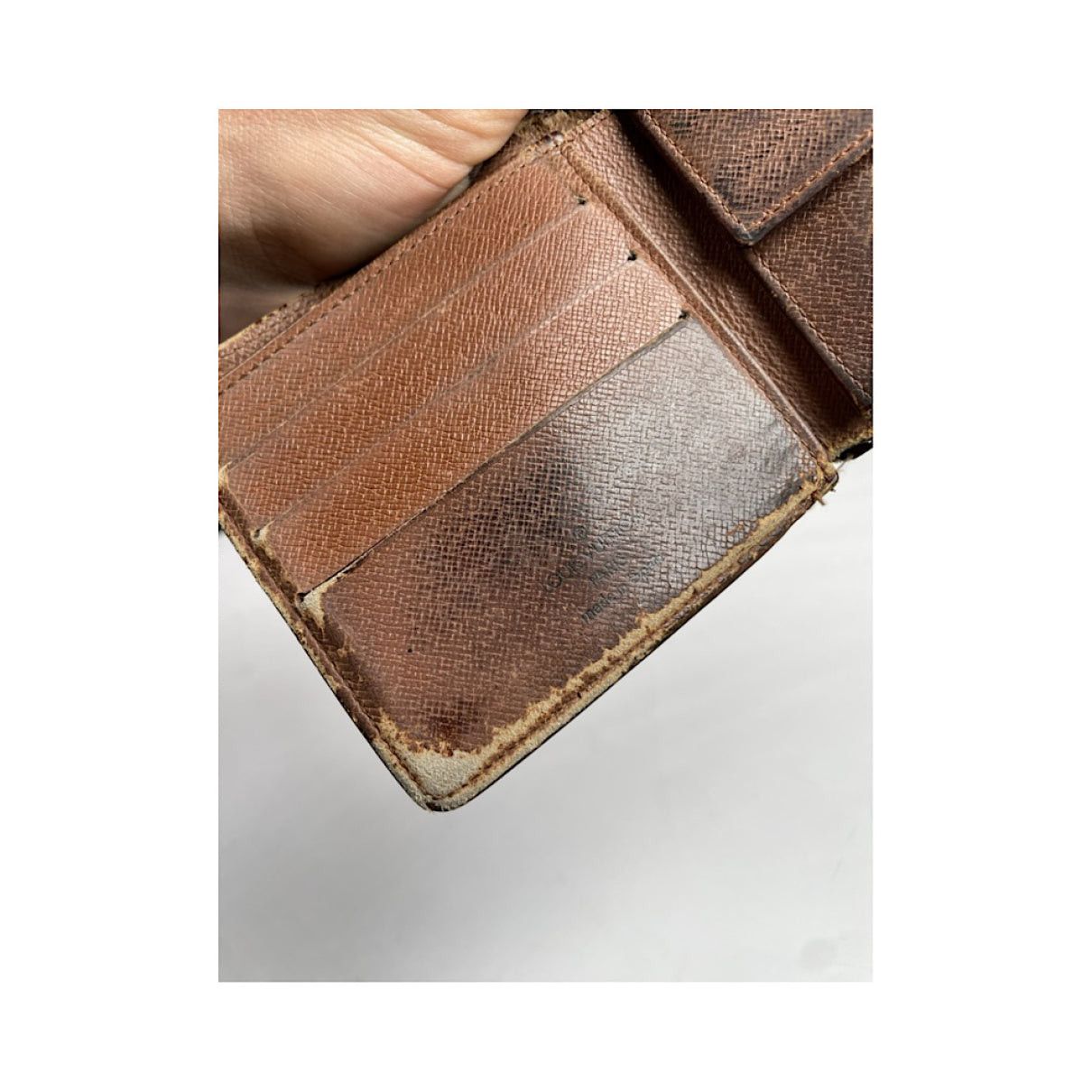Louis Vuitton Brown Leather Purse Size ONE SIZE - 3 Thumbnail