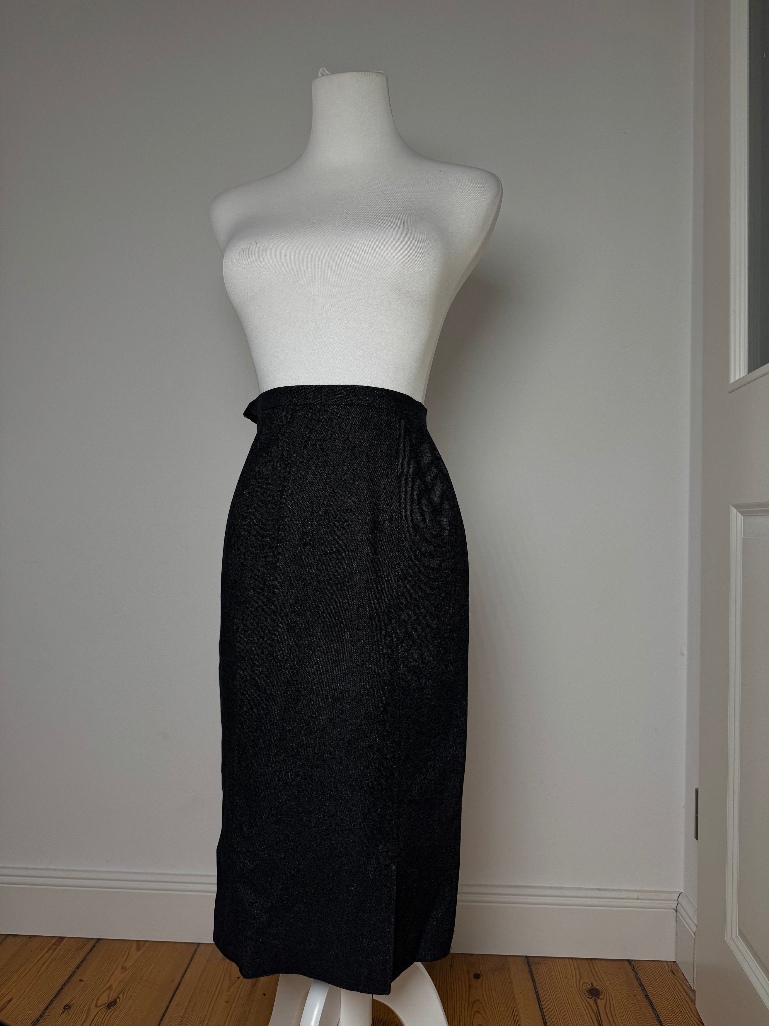 Balenciaga Vintage Wool Skirt Black 34/XS Size 25" / US 0 / IT 36 - 12 Thumbnail